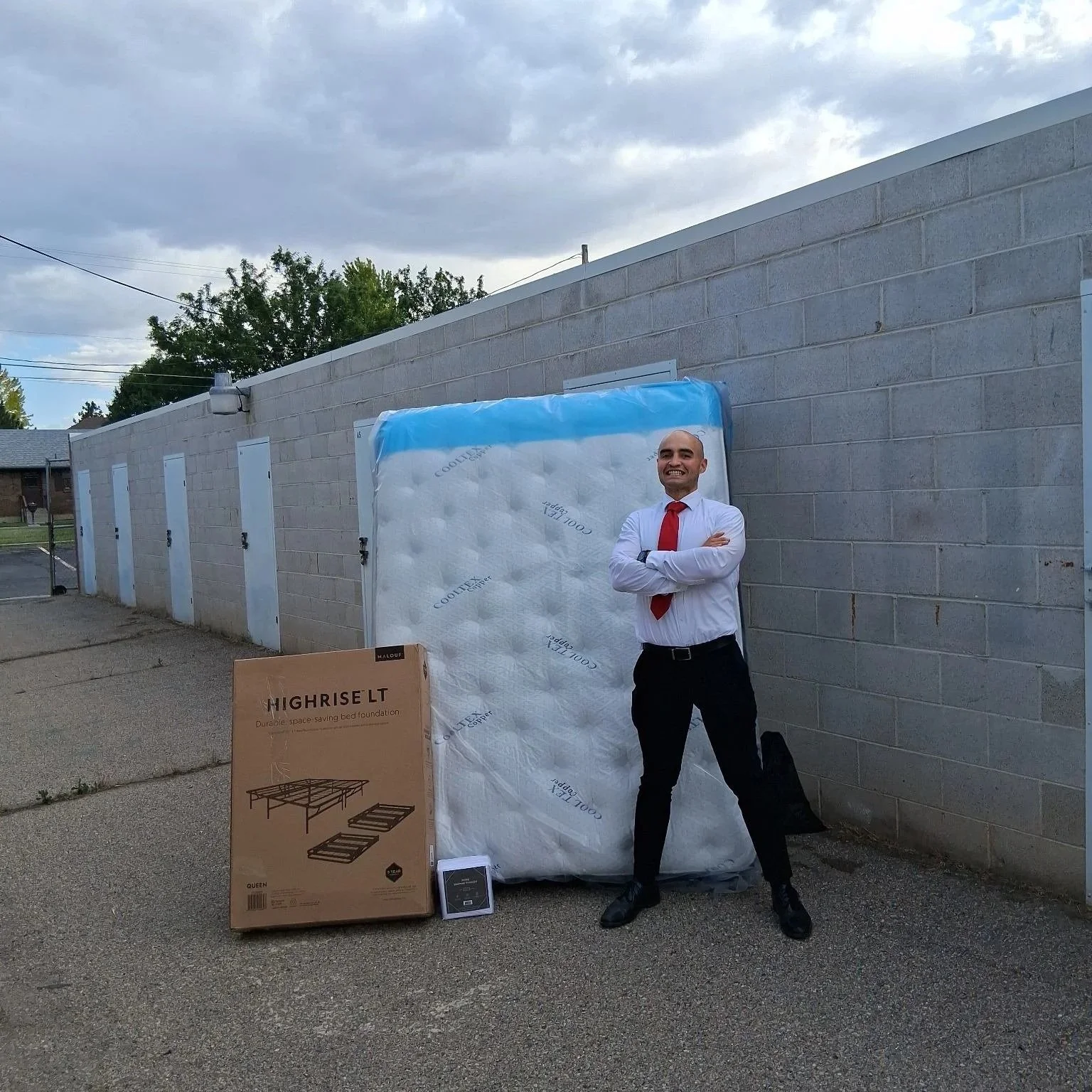 MBA-SLC Owner And Operator Michael Romeo McFall poses in front of his recent MBA-SLC purchase