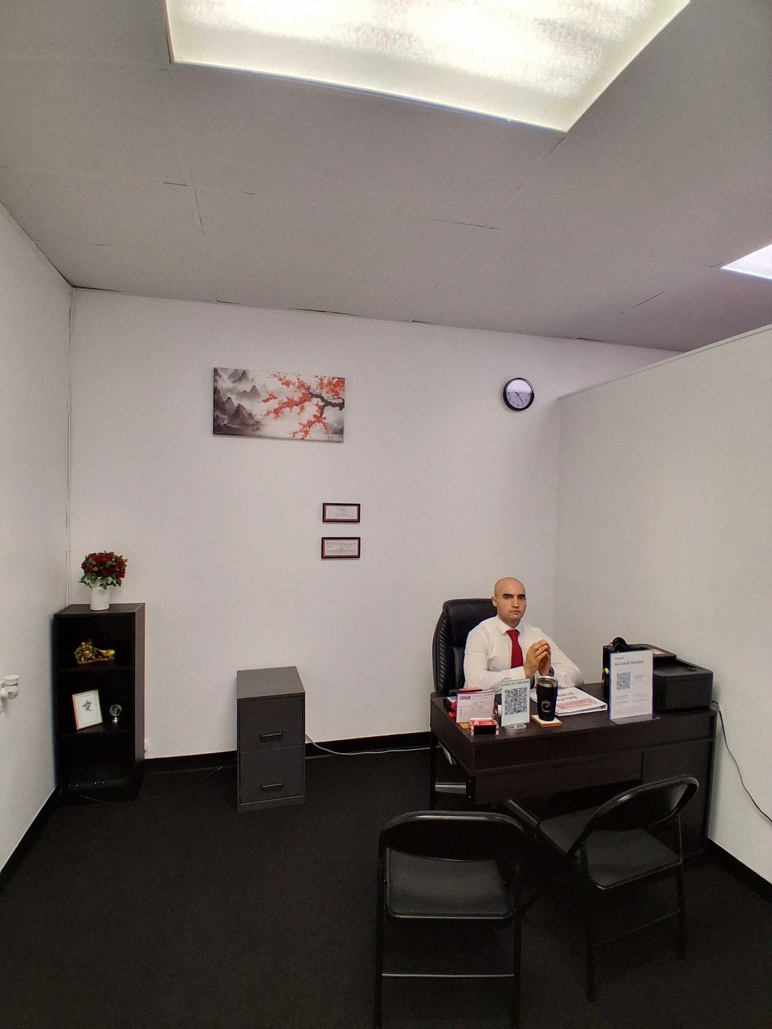 MBA-SLC Owner Michael Romeo McFall sits in his office.
