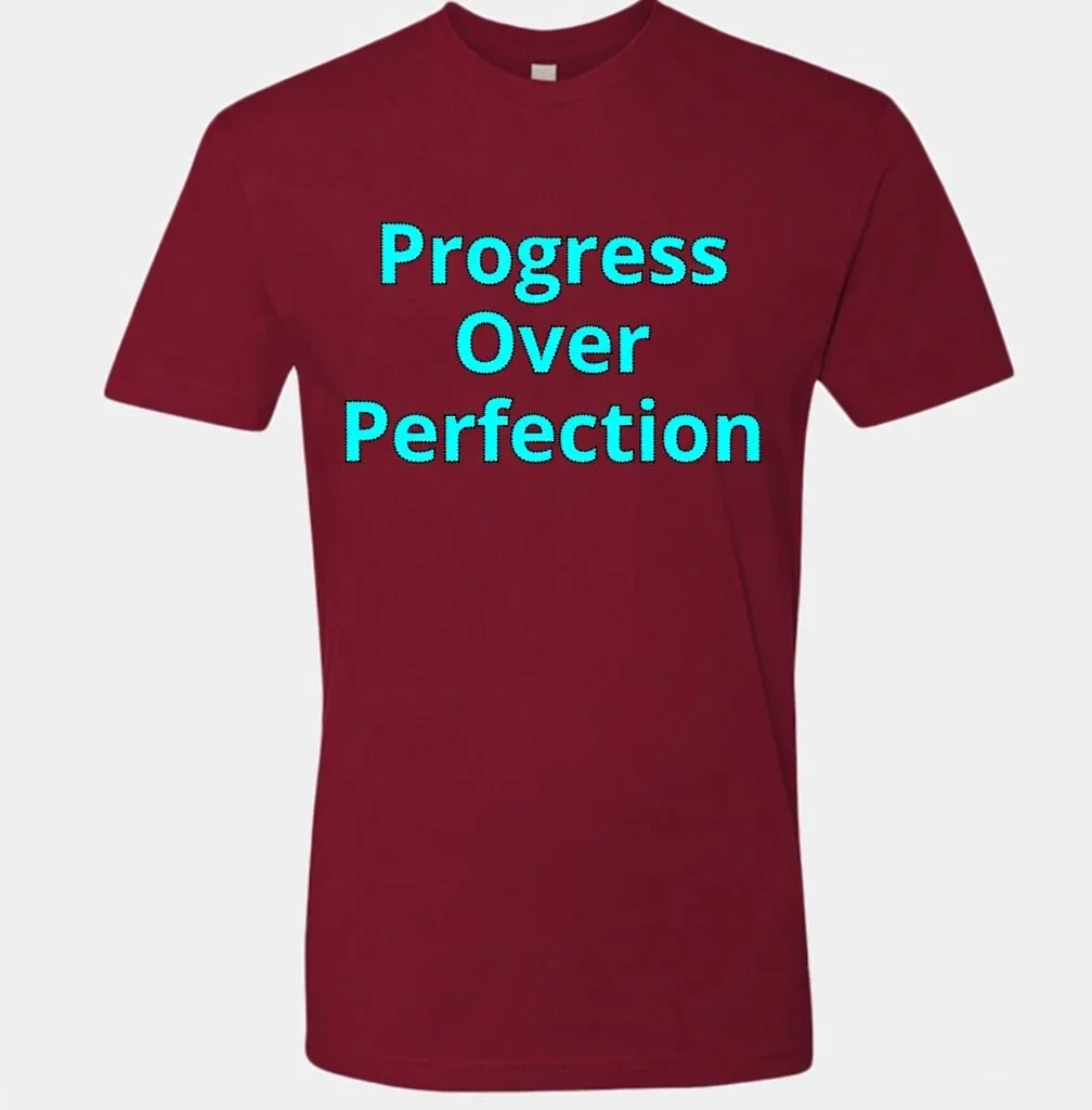 PurposeFold Progress Over Perfection Tee