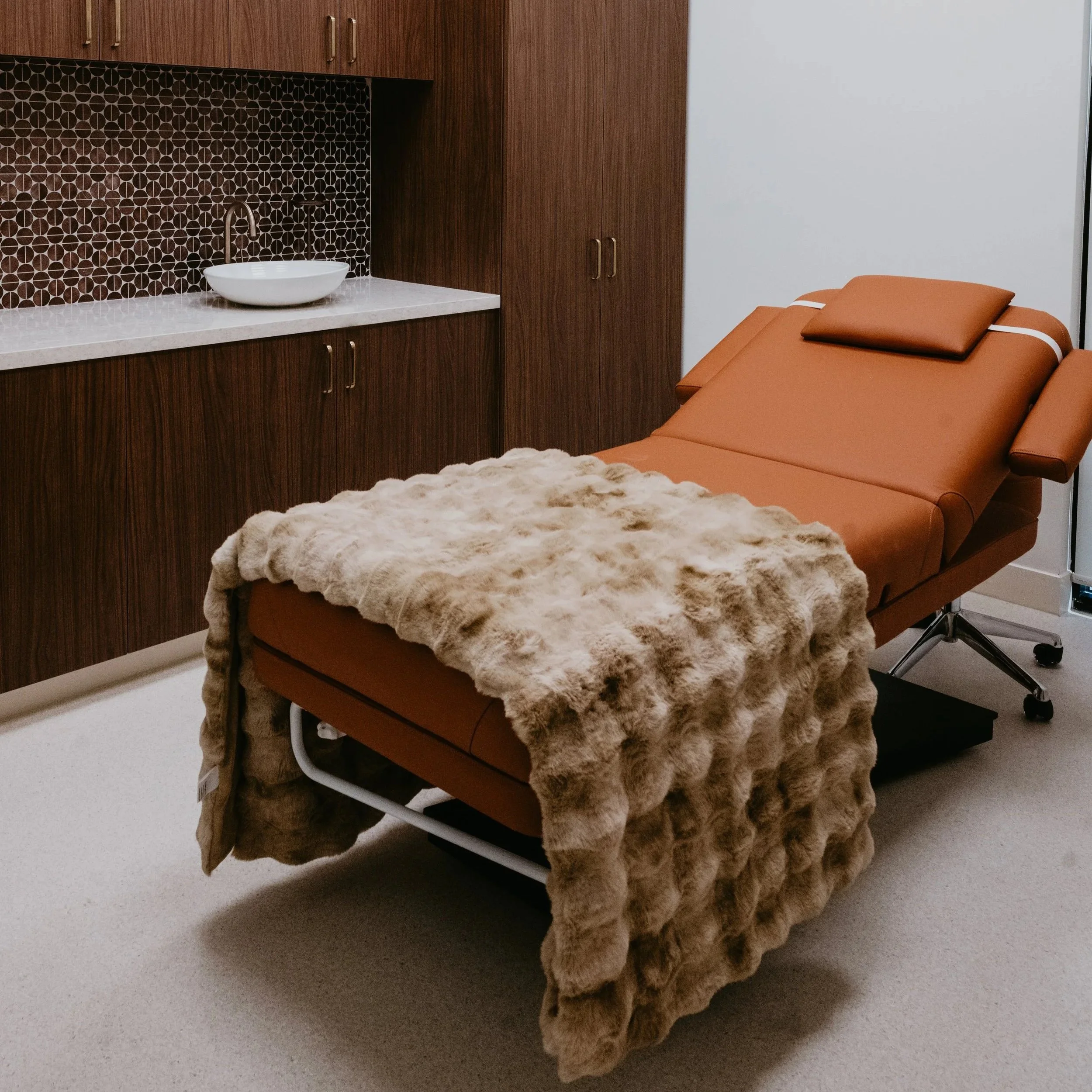 Modern aesthetic treatment room at Estetica Wellness & Medspa in Las Vegas