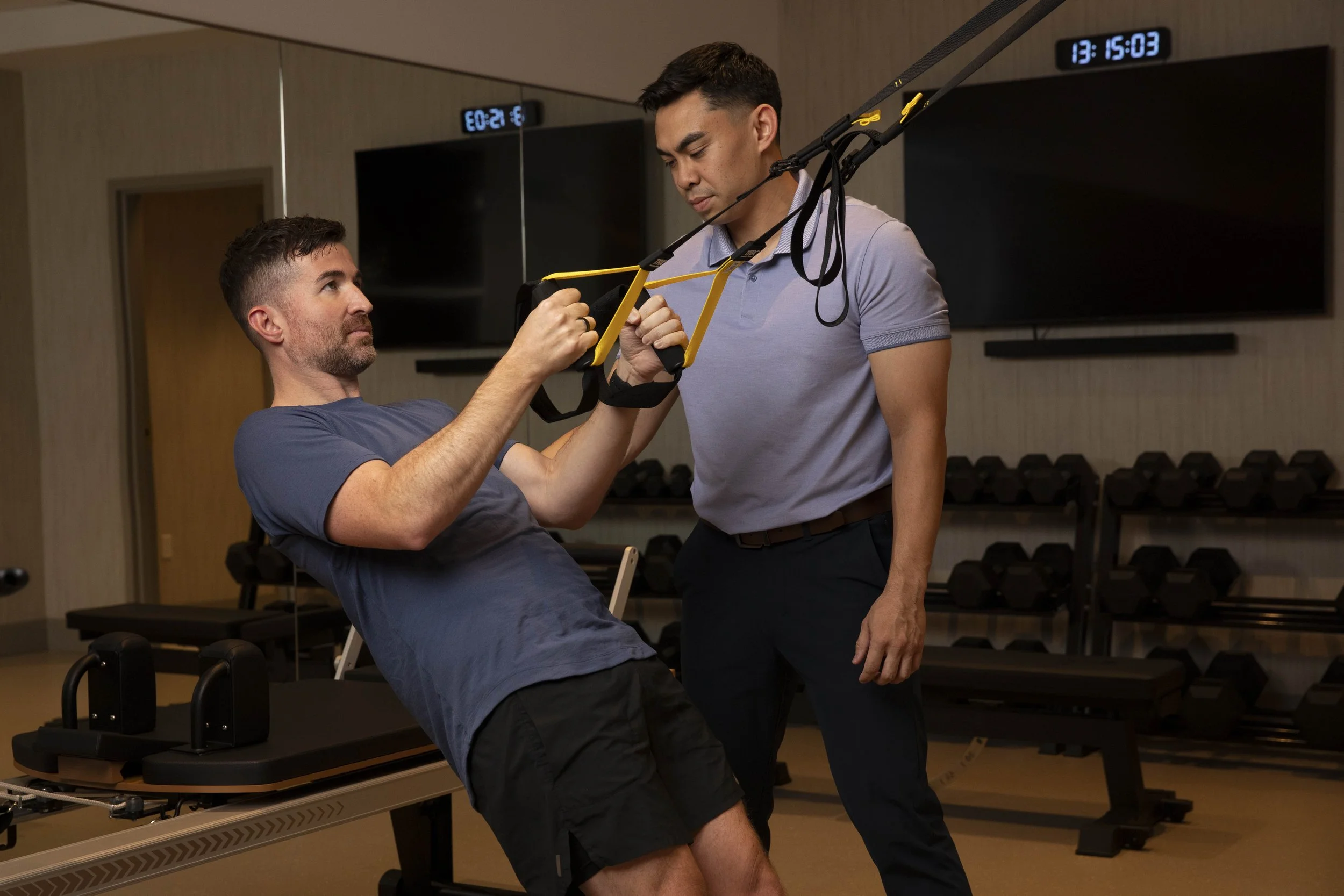 physical therapy and personal training session at Estetica Wellness in Las Vegas