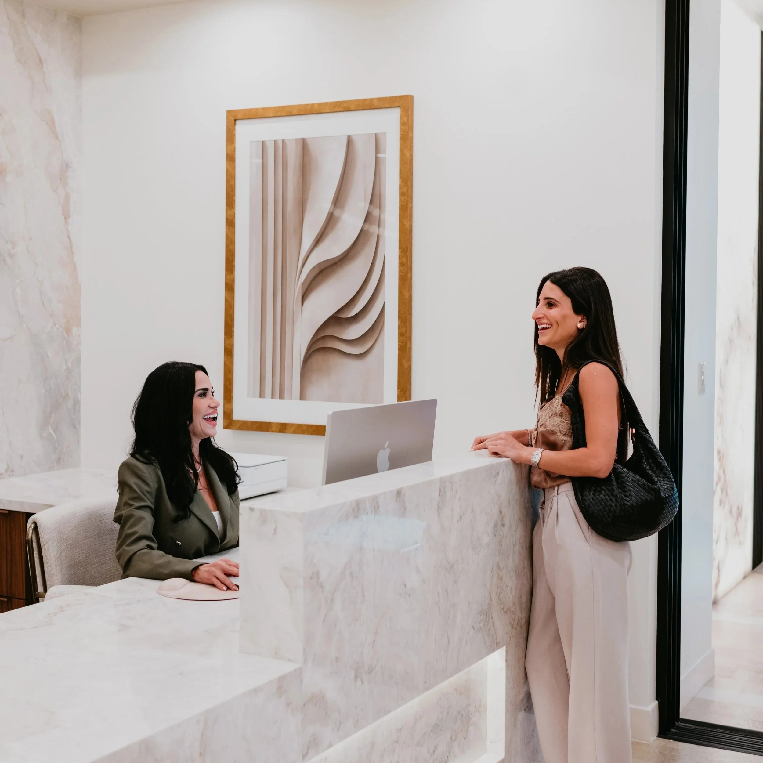 welcoming patient at Estetica wellness and medspa in Las Vegas