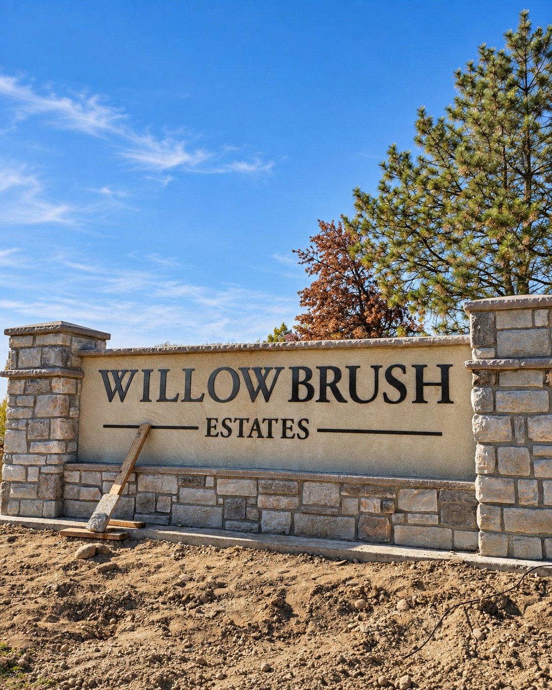 Willowbrush Estates | Coming to Eagle, Idaho this Fall 🤎 

What do ya&rsquo;ll think of the sign?!

Comment &ldquo;WILLOW&rdquo; for specific lot information and availability!