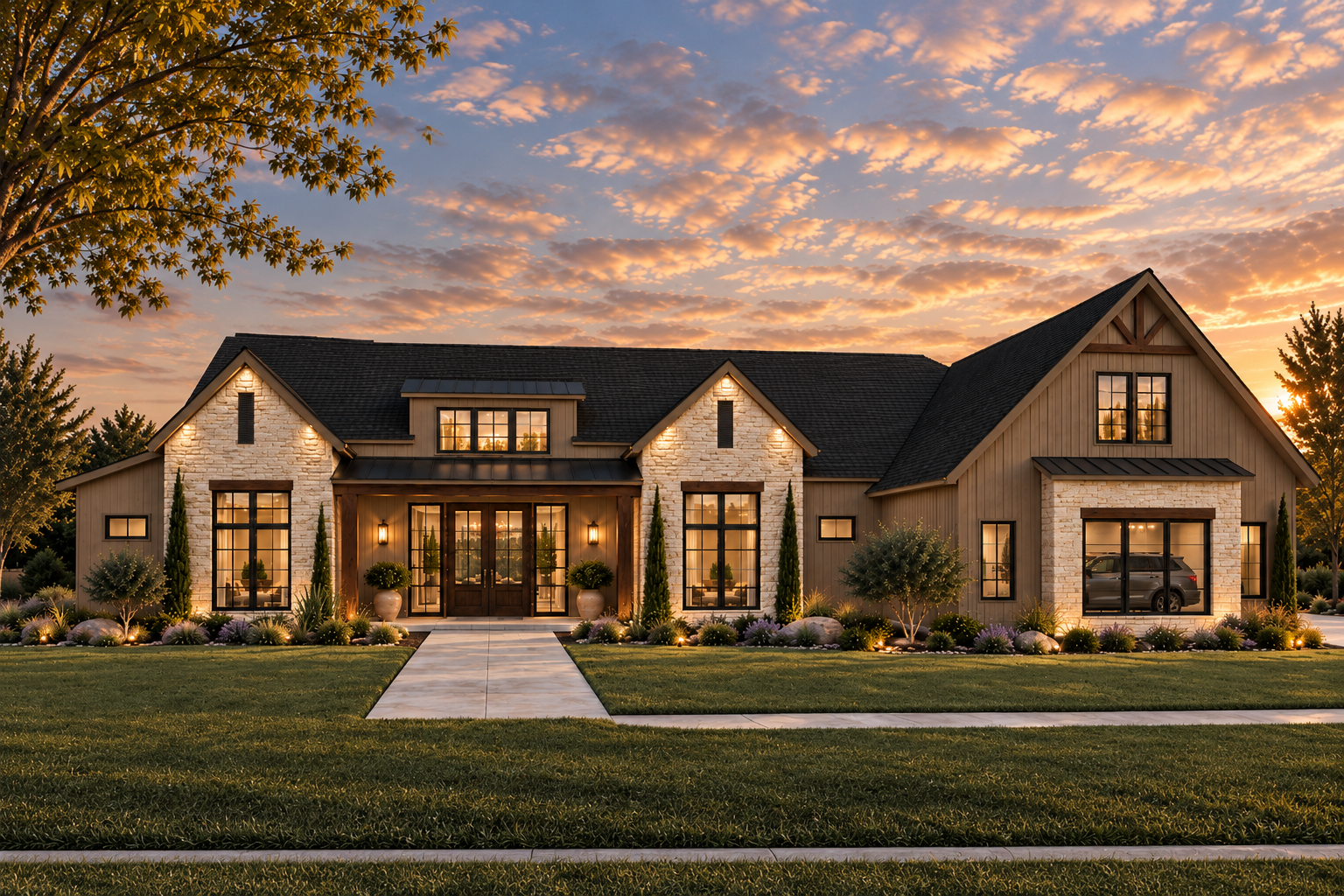 Sunset Modern Farmhouse Exterior.png