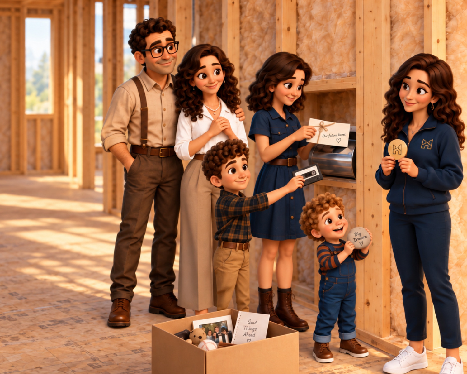 FAMILY TIME CAPSULE. Capture this chapter of your family's life with letters, photos, and meaningful keepsakes. Together, we'll place a time capsule inside your home's walls and mark its location for future generations to discover.