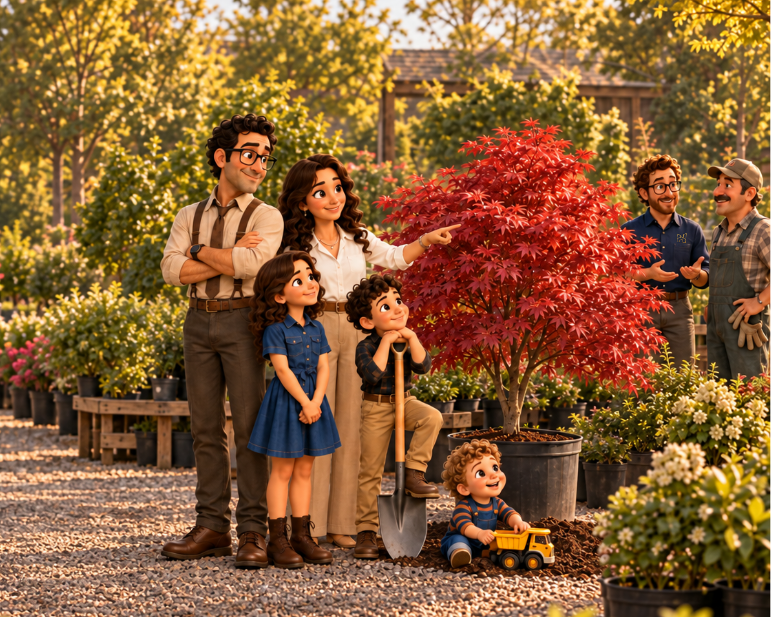 LEGACY TREE. Choose a beautiful tree that will grow alongside your family for years to come. We'll help you select the perfect one and create a special moment together as you plant it near the end of construction.