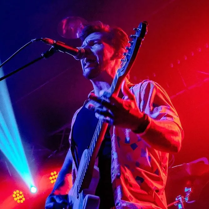 Guitarist singing