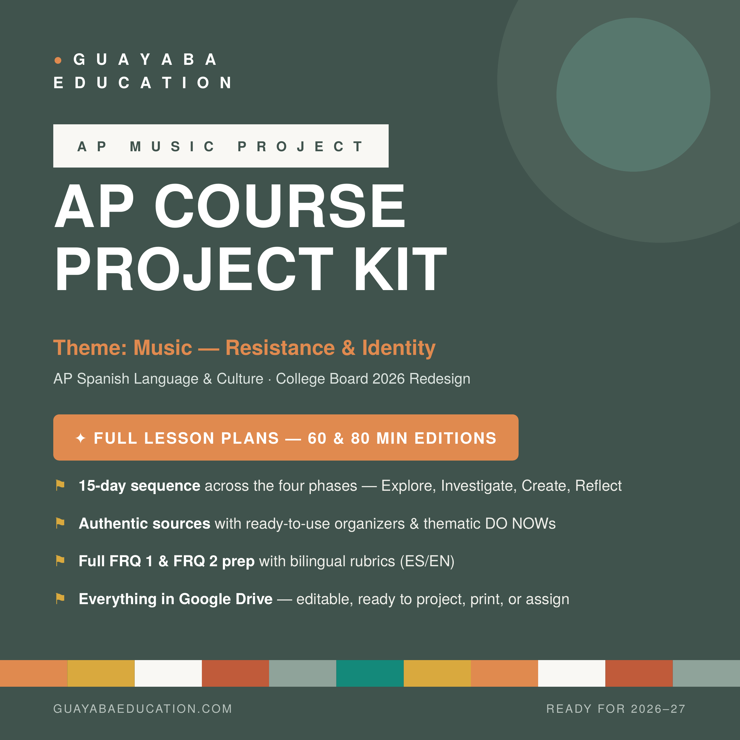 NEW AP MUSIC Project - AP SP LANG (15 days of instruction)