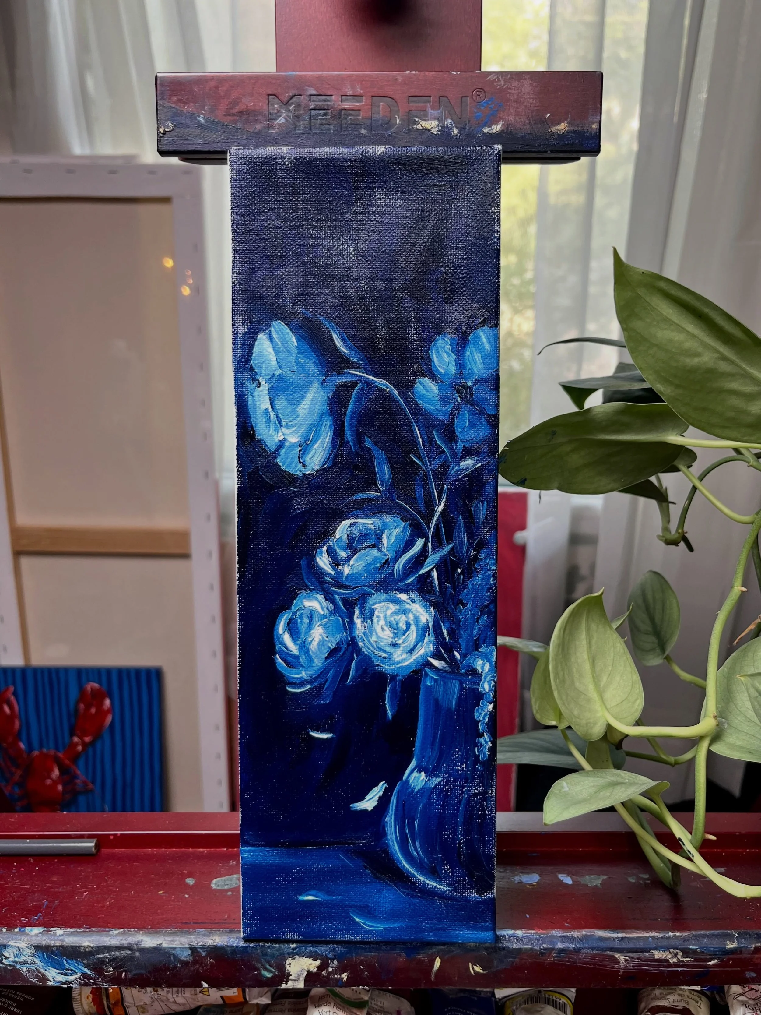 feeling blue 💙
#originalart #oilpainting #underthebluemoonseries #art #oilpainting