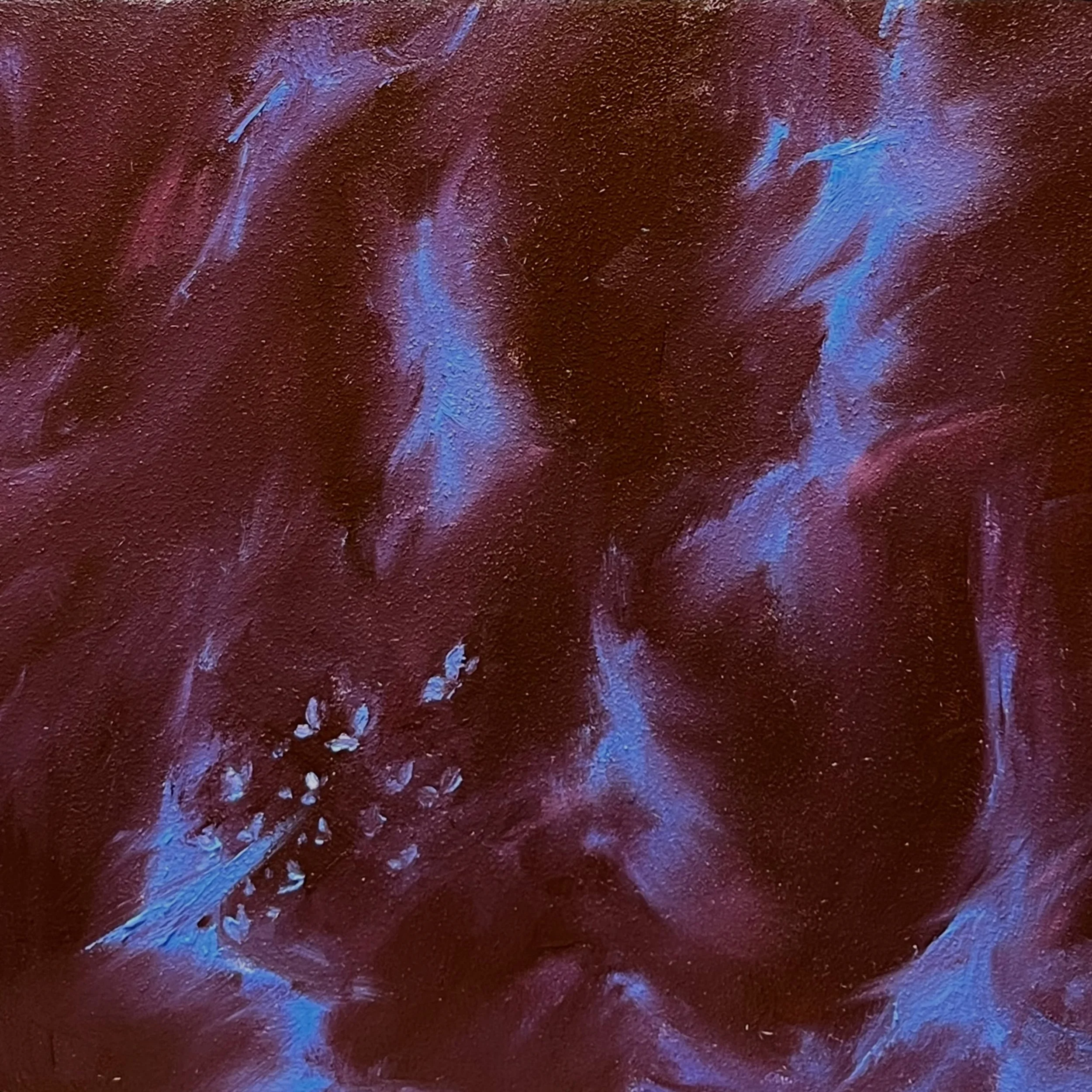 did this two tone abstract oil painting last night, what do you think? 
.
.
#oilpaintingoncanvas #abstractart #butterflyart #red #blue