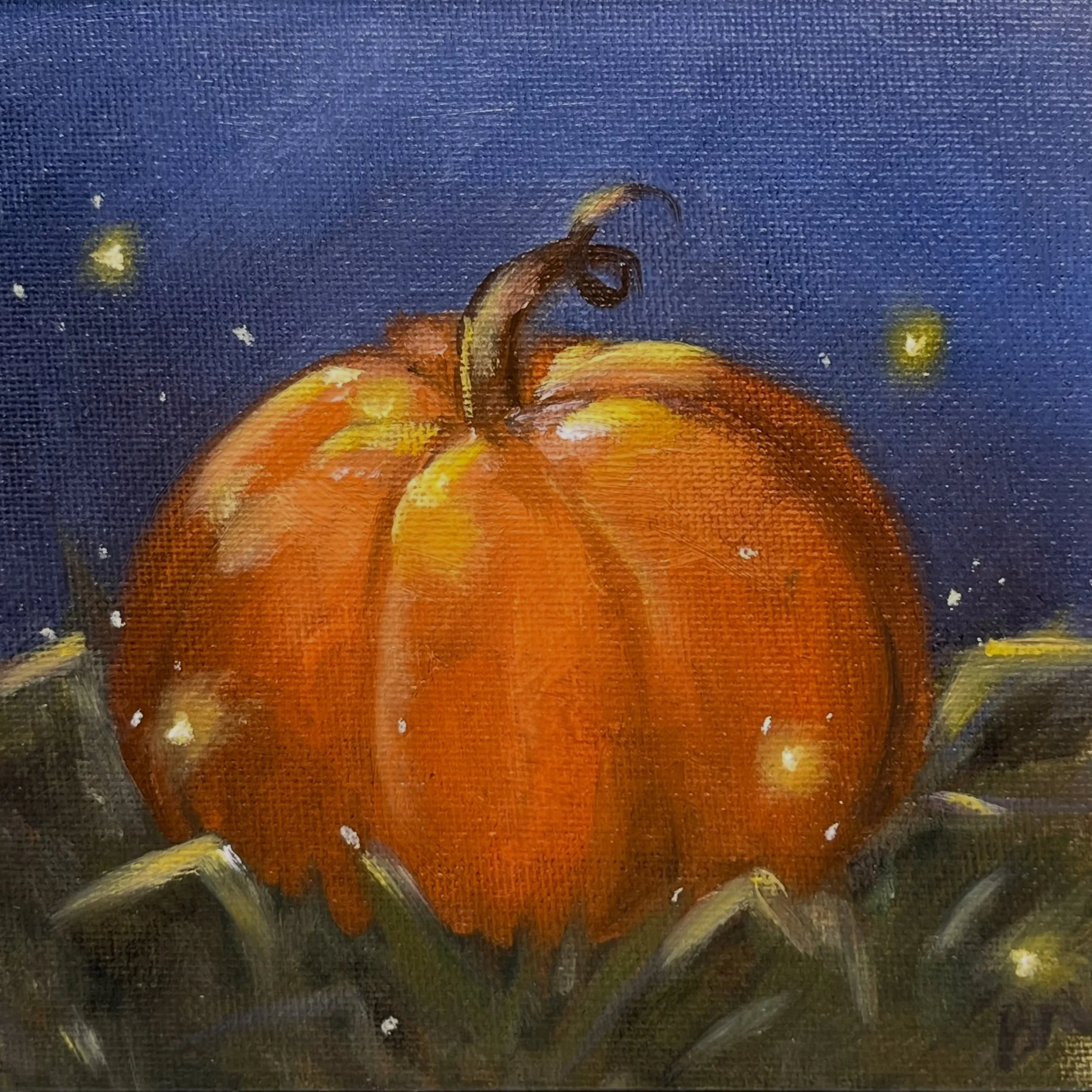 little pumpkin study 
5" x 5" on canvas board
$85 - dm if interested!
#pumpkinpainting #art #whimsy #fallvibes🍁 #fall