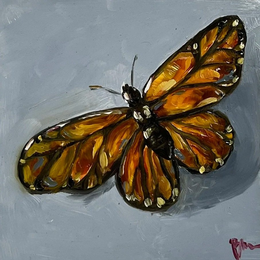 "Landing Soon" Original Oil Painting