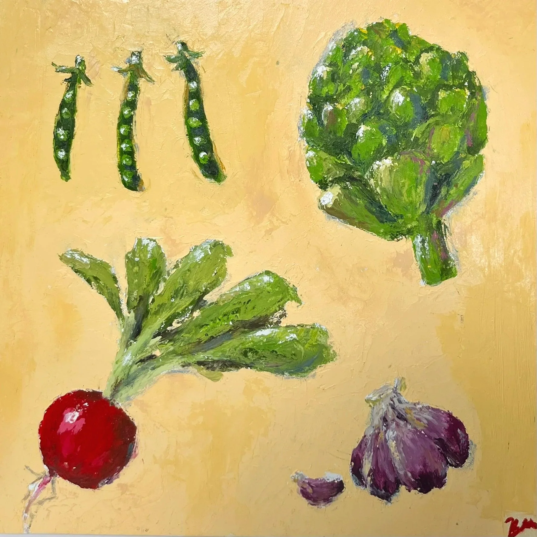 "Garden Party" Original Oil Painting