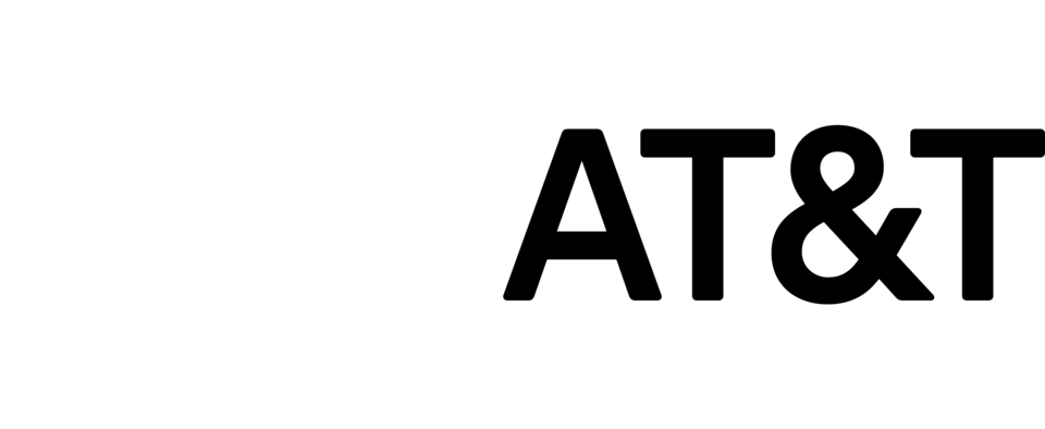 AT&T logo with stylized globe and text