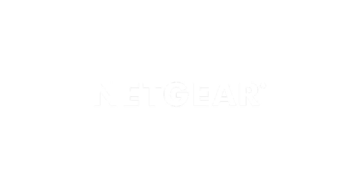 Netgear logo on a black background