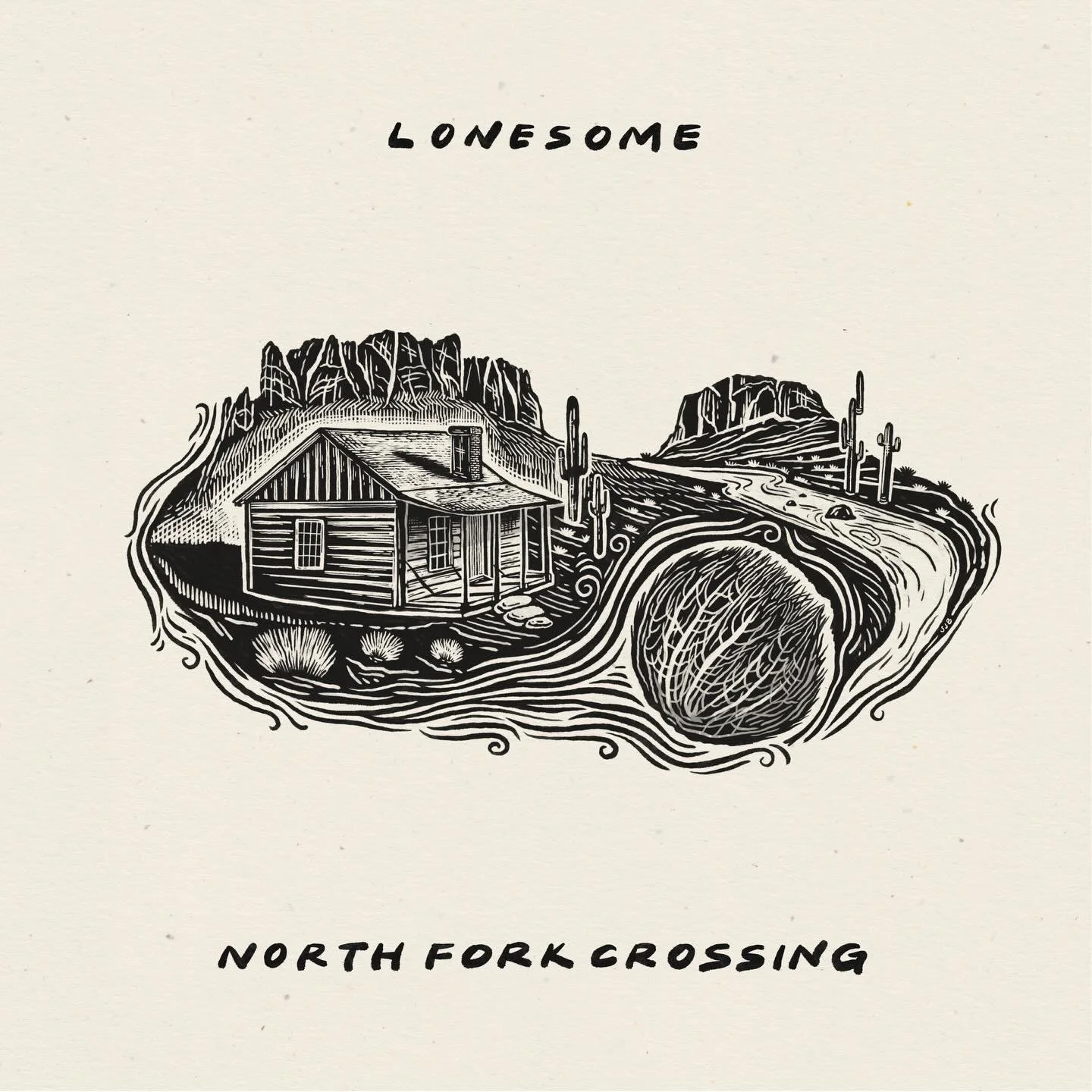 &ldquo;Lonesome&rdquo; by North Fork Crossing out now! 
🌵
Excited to share the cover I created for @northforkcrossing first single off their upcoming record, Portland Rose. Can&rsquo;t wait to share the other illustrations soon. Thanks for the trust