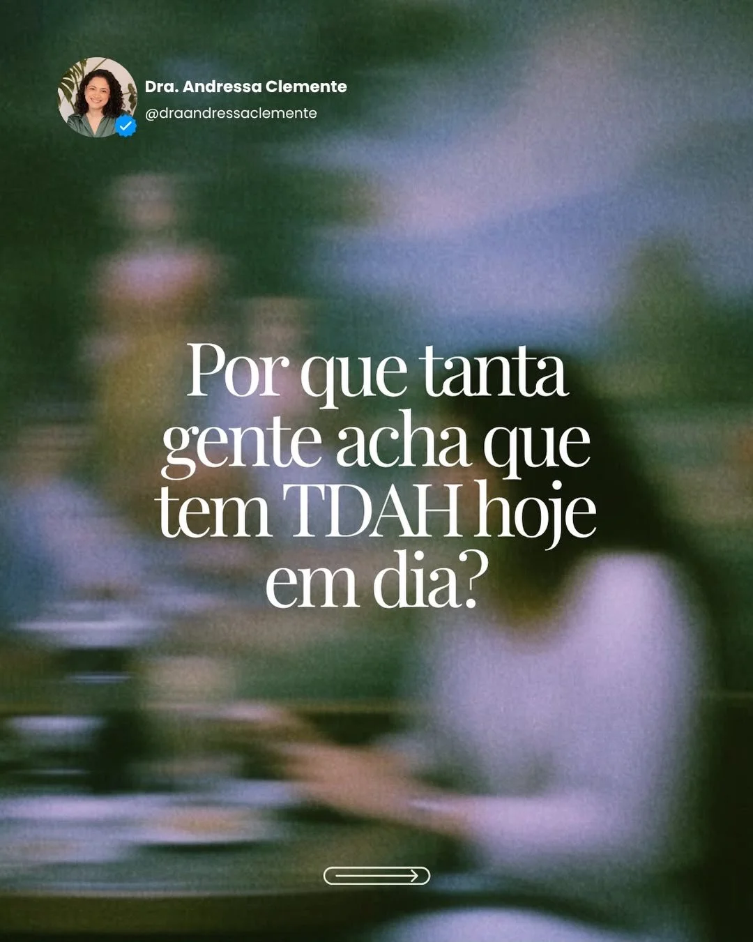 em um mundo que exige aten&ccedil;&atilde;o, organiza&ccedil;&atilde;o e produtividade o tempo inteiro, n&atilde;o &eacute; dif&iacute;cil se reconhecer em alguns sintomas do TDAH ‼️ mas identificar alguns desses sinais n&atilde;o &eacute; o mesmo qu