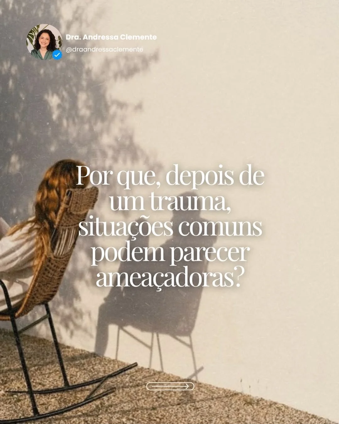 h&aacute; uma diferen&ccedil;a entre saber que est&aacute; tudo bem e conseguir sentir que est&aacute; tudo bem ✅ depois de um trauma, essa diferen&ccedil;a pode ser grande&hellip; e compreender por que ela existe pode abrir espa&ccedil;o para que no