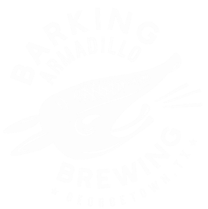 Logo for Barking Armadillo Brewing featuring a stylized armadillo with a beer hop, text 'Barking Armadillo Brewing' and location 'Medford, MA'.