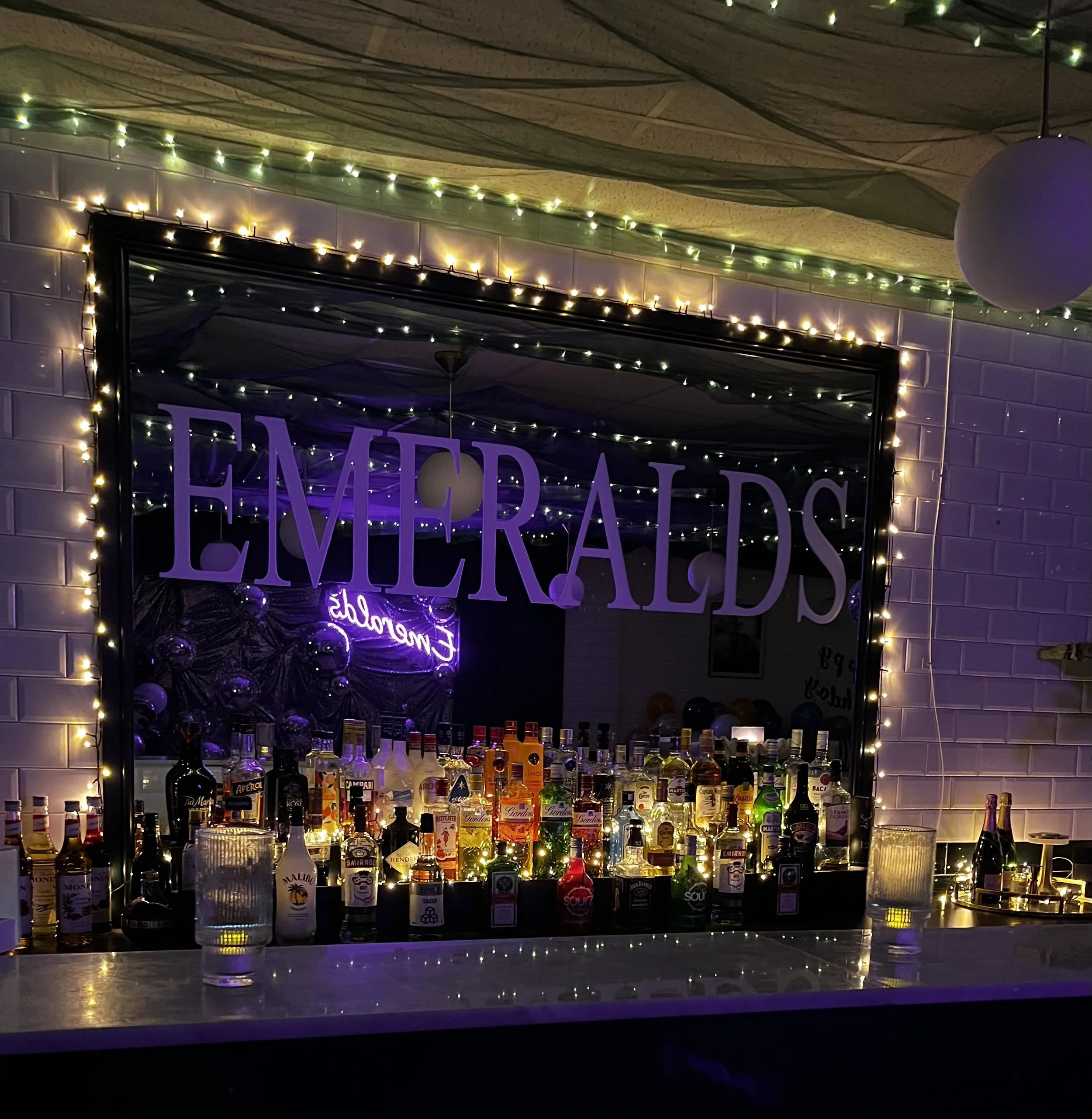 Emeralds logo mirror in chelmsford