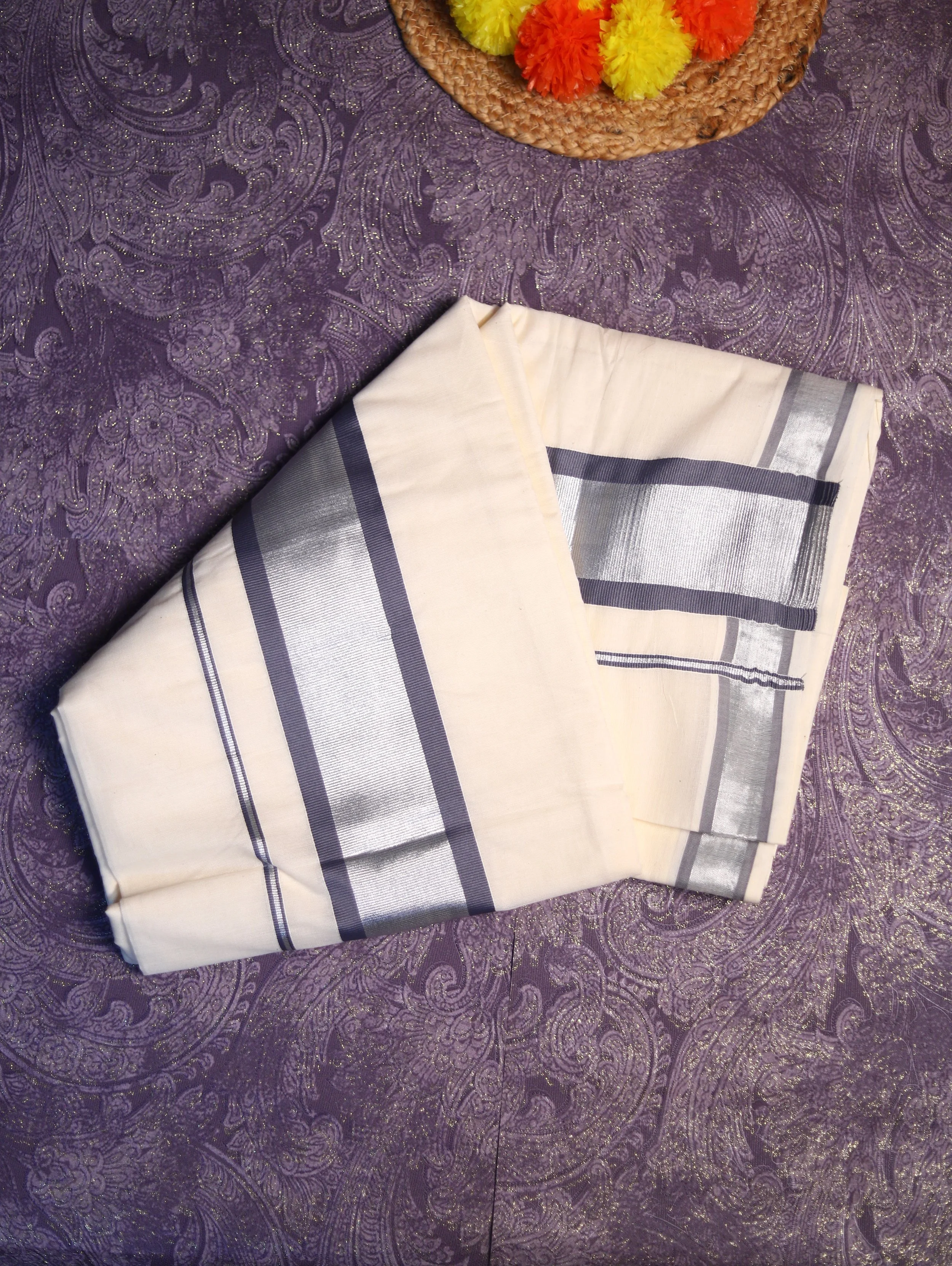 Elegance Kerala Cotton Tissue Saree