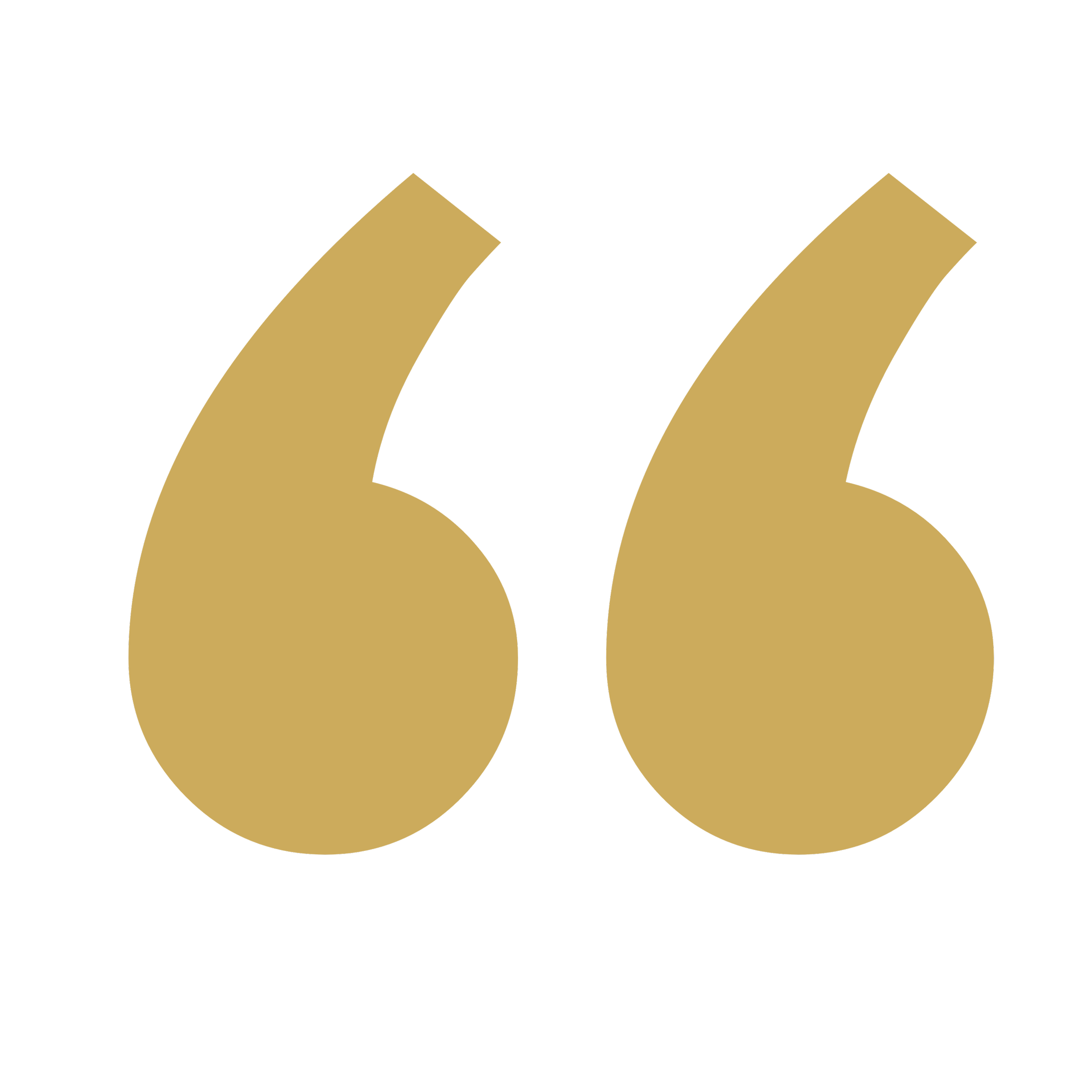 gold quotation marks