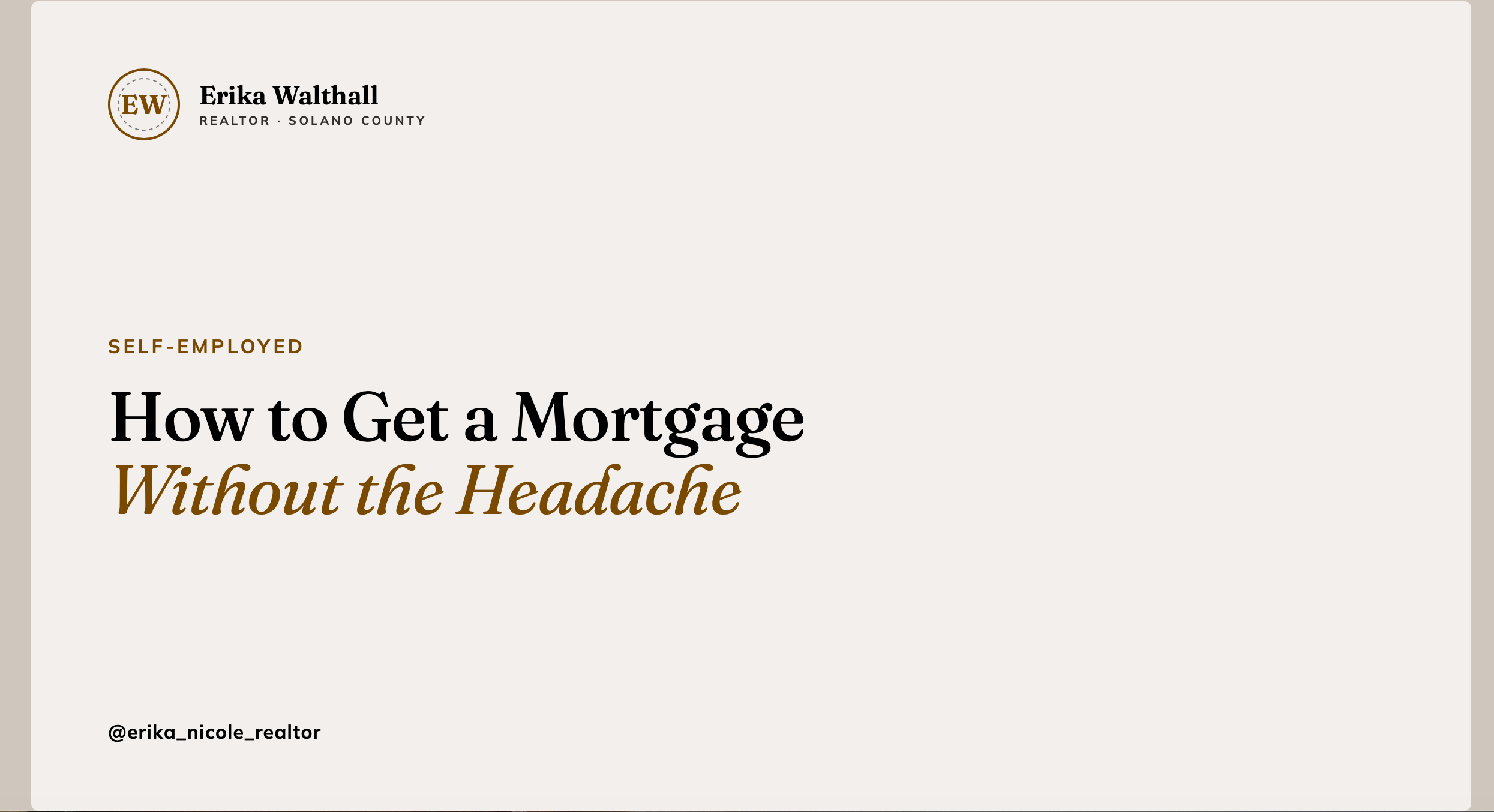 Self-Employed? Here's How to Get a Mortgage Without the Headache
