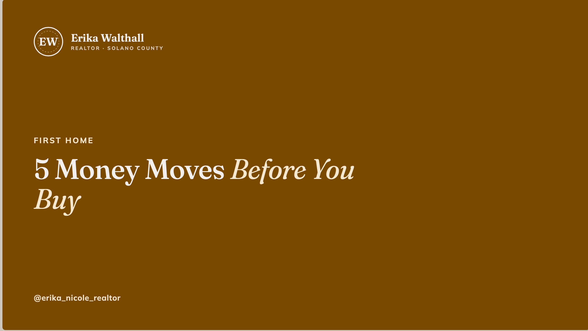 5 Money Moves to Make Before You Buy Your First Home