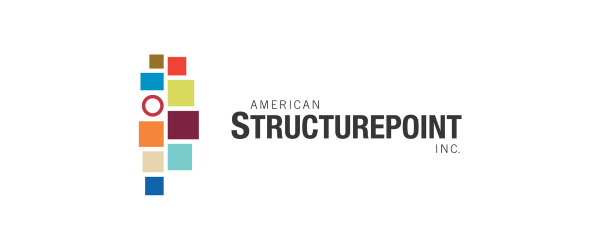 Logo of American Structurepoint Inc. with colorful squares and the company name.