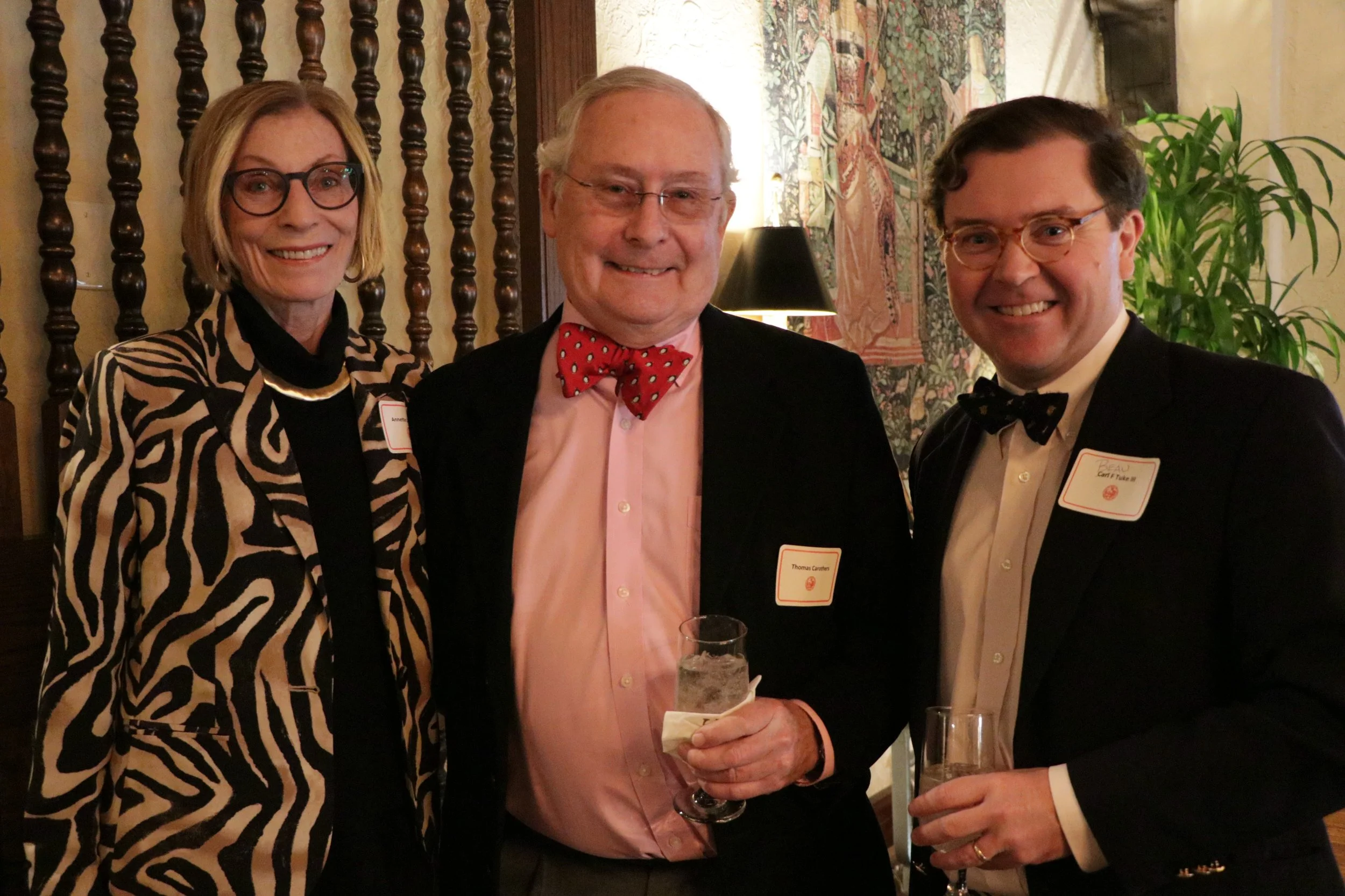 LtoR Annette Carothers, Thomas Carothers, Beau Tuke.JPG