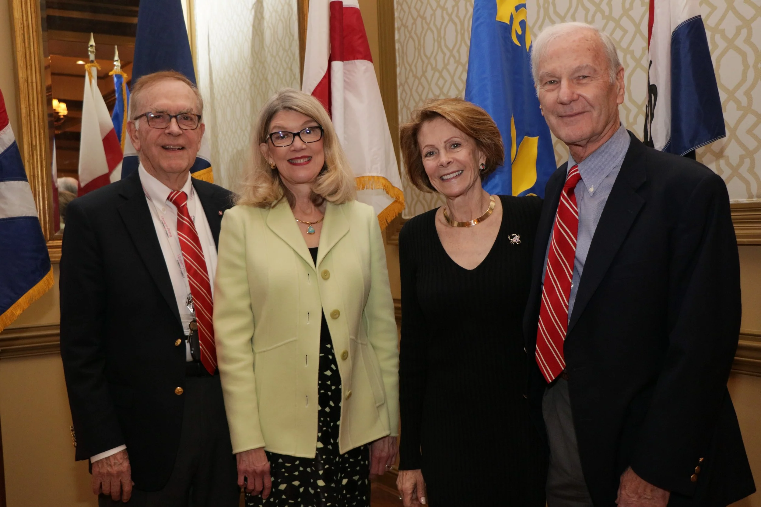 LtoR Frank Welsh, Rosemary Welsh, Barbara Harding, Warren Harding III.JPG