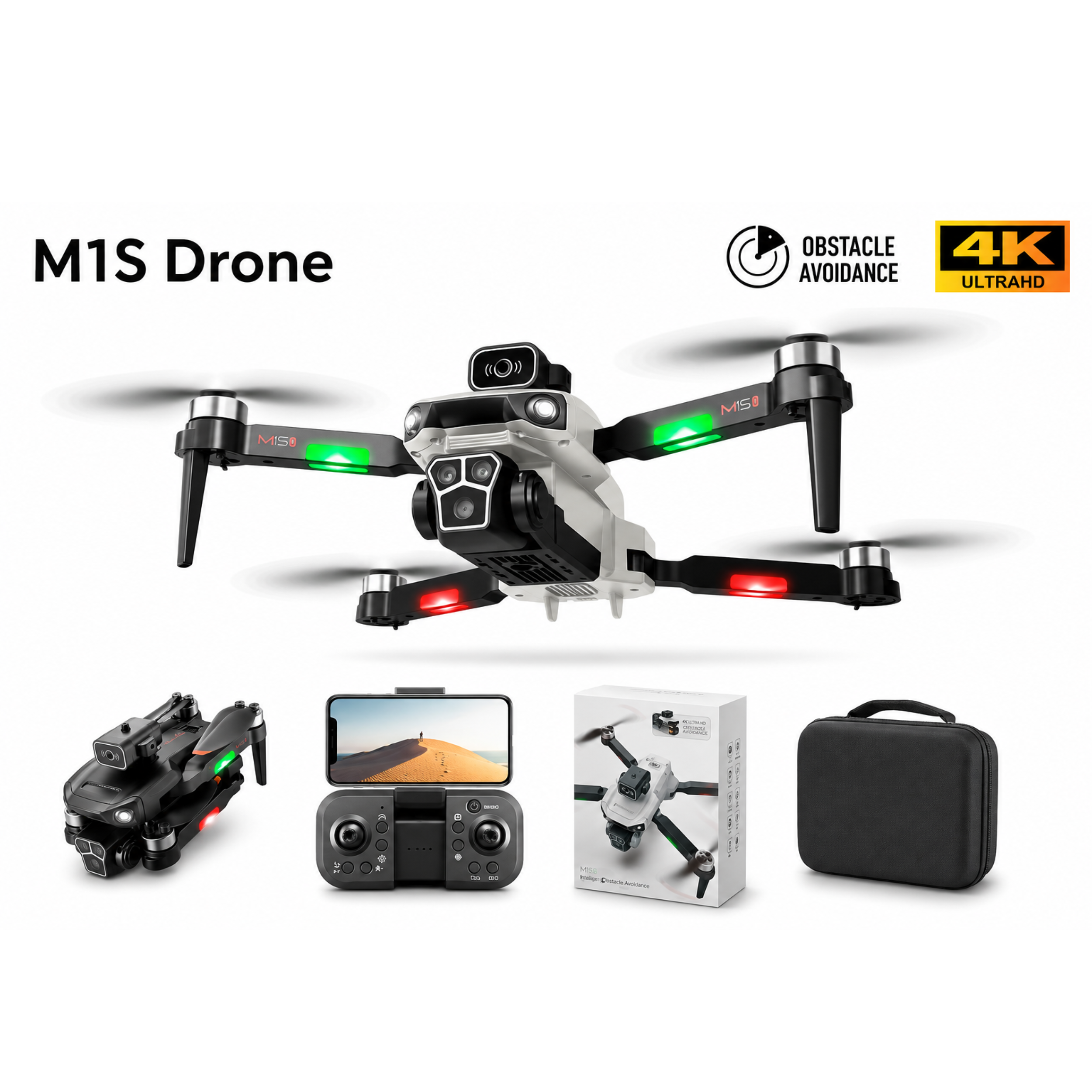 M15 Dual Camera 4K Drone with Obstacle Avoidance