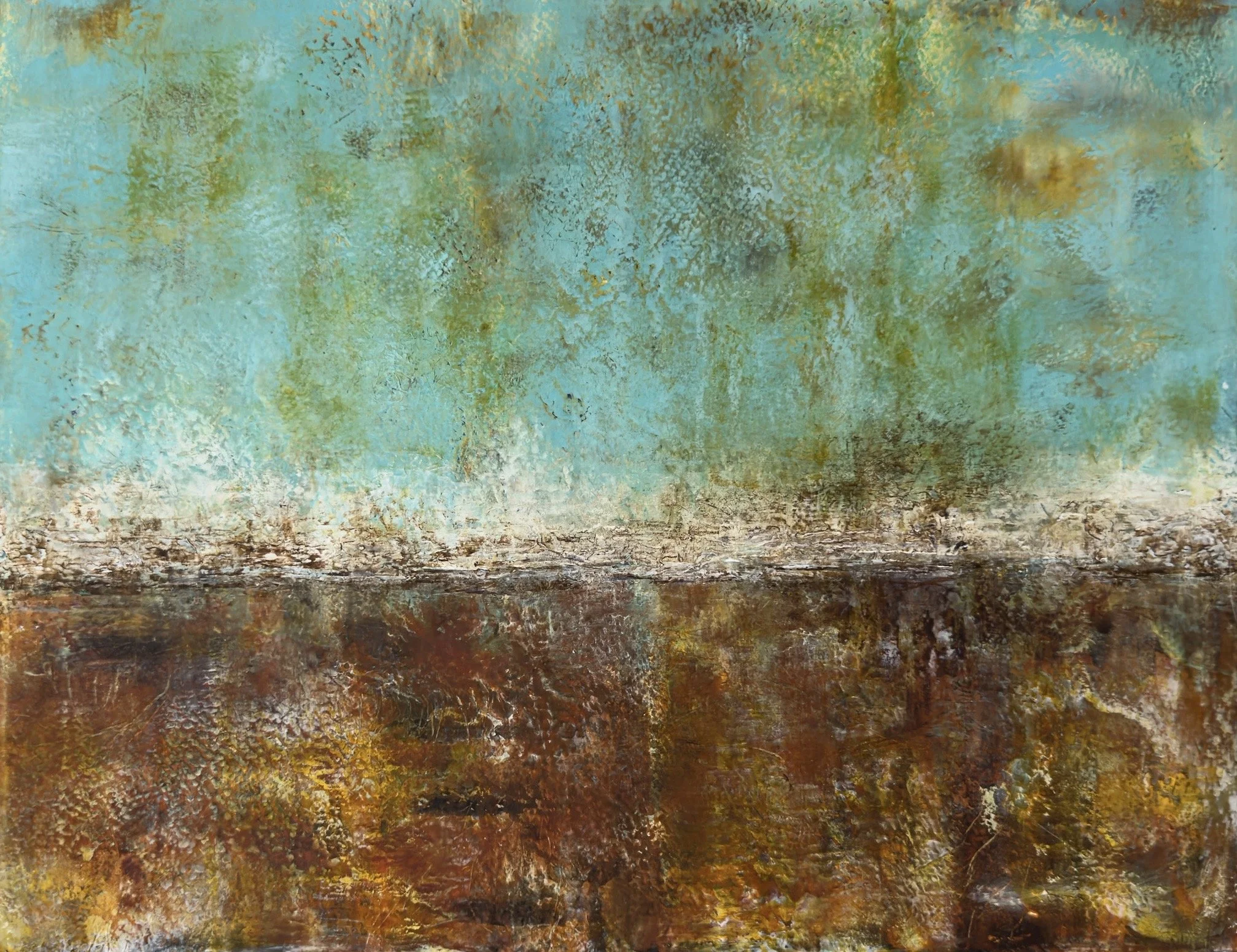 Oasis | 21” x 17” | Arches Oil Paper, Mat + Frame | $370