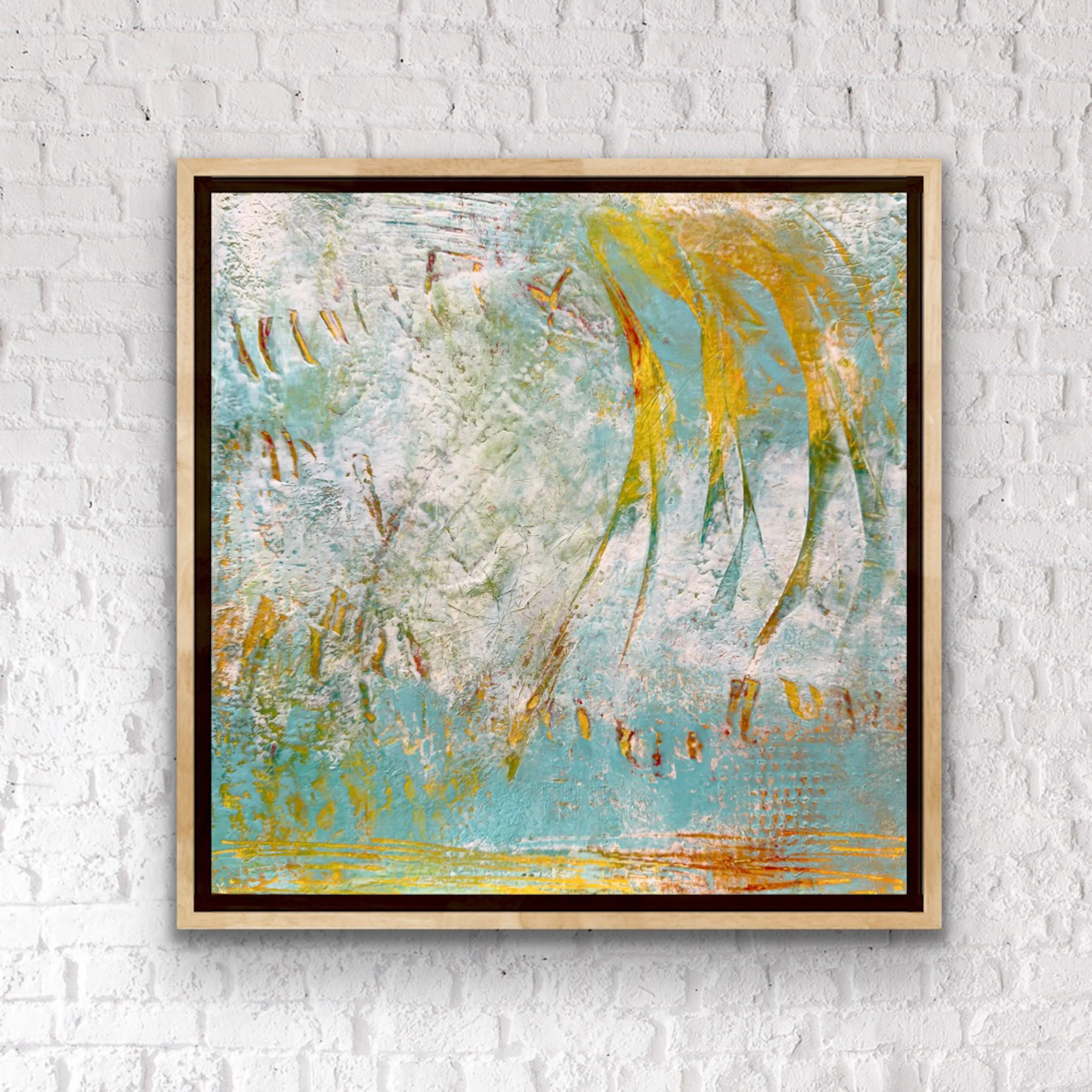 Sail Away:  12" x 12" | Canvas Panel (frame representational) | $89