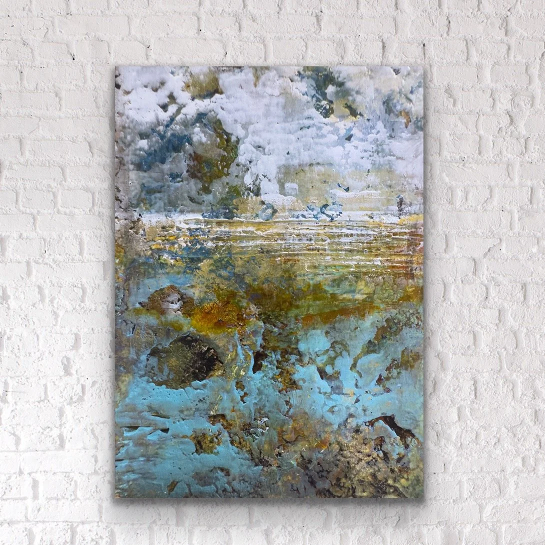 Honolua Bay: 5" x 7", Cradle Panel, 1.5" deep Painted Edges | $79