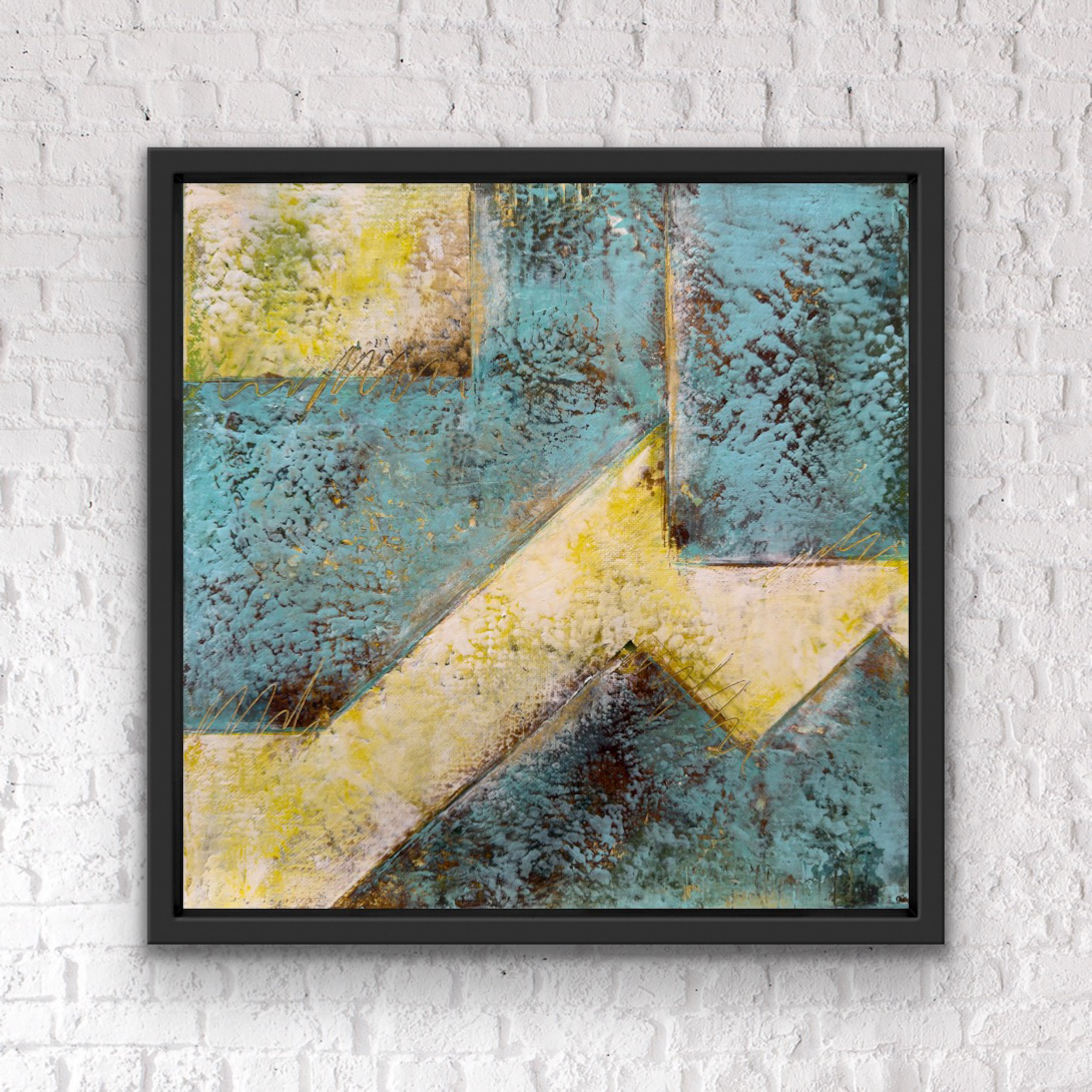 Which Way is Up: 12" x 12" | Canvas Panel (frame representational) | $89