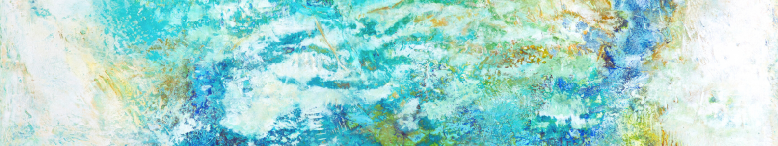 A detail of an sold cold wax and oil abstract painting.