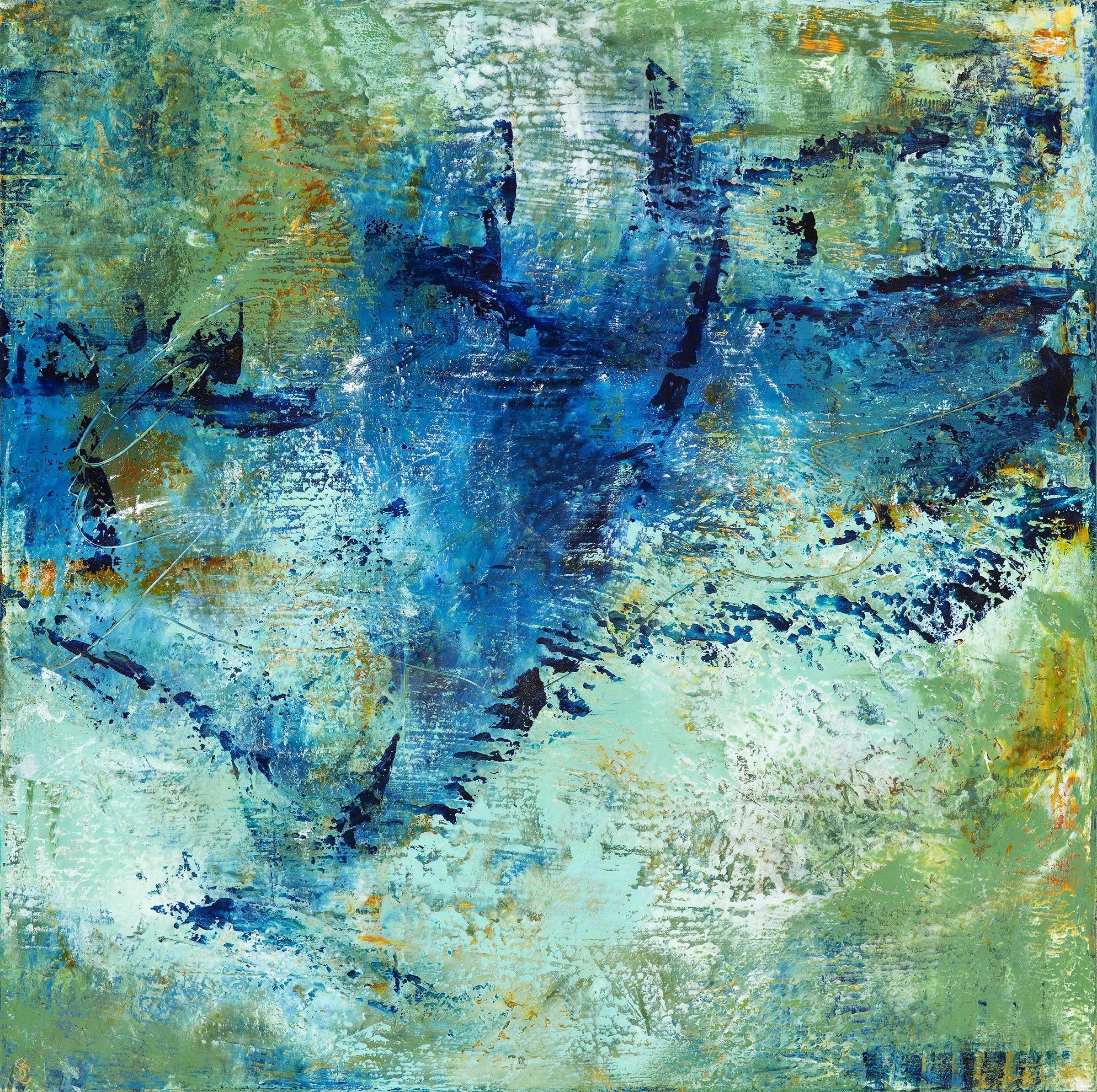The Space Between | 18” x 18” | Cradled Panel, Painted Edge | $390