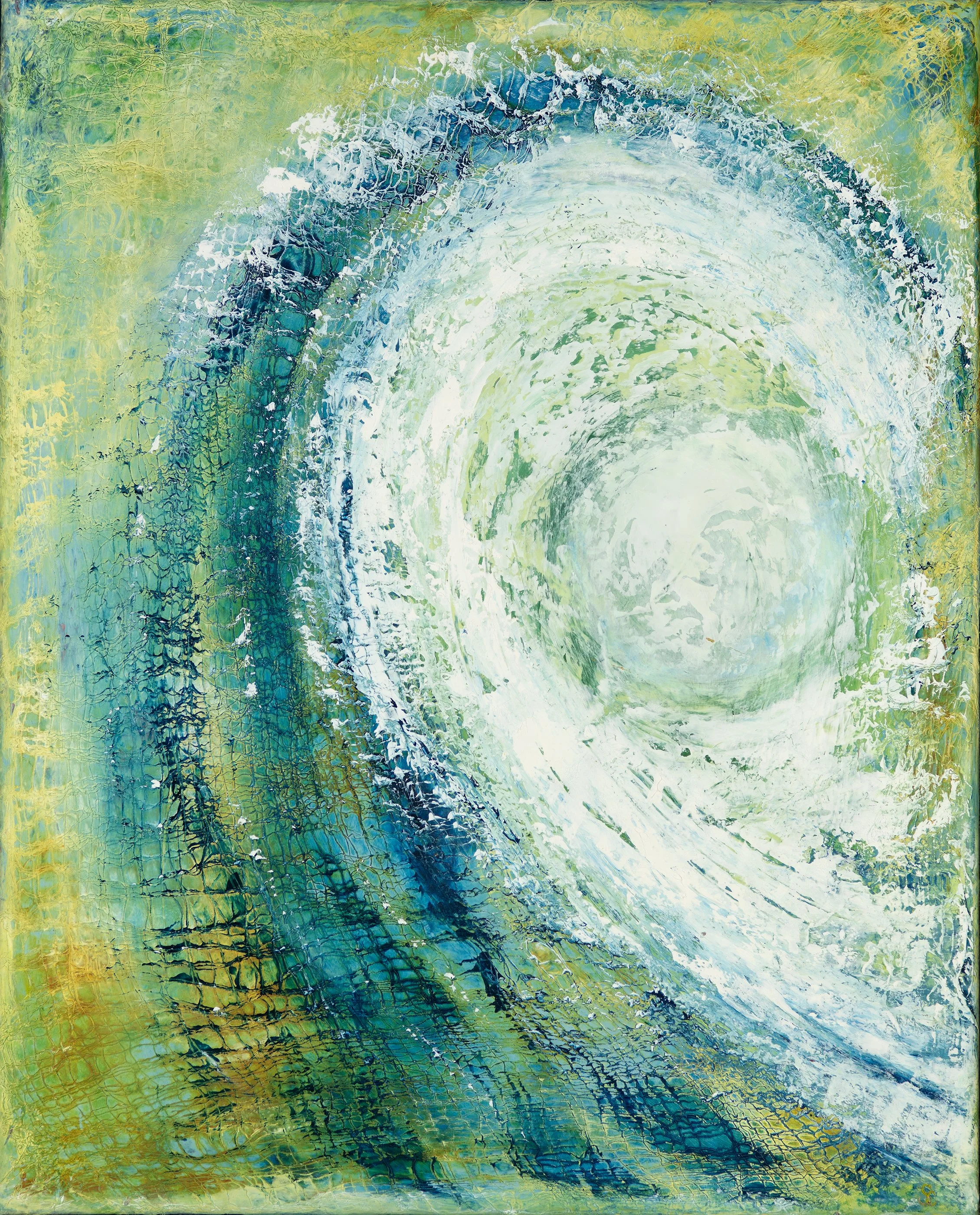 Orbit | 18” x 20”| Canvas, Custom Floater Frame | $290