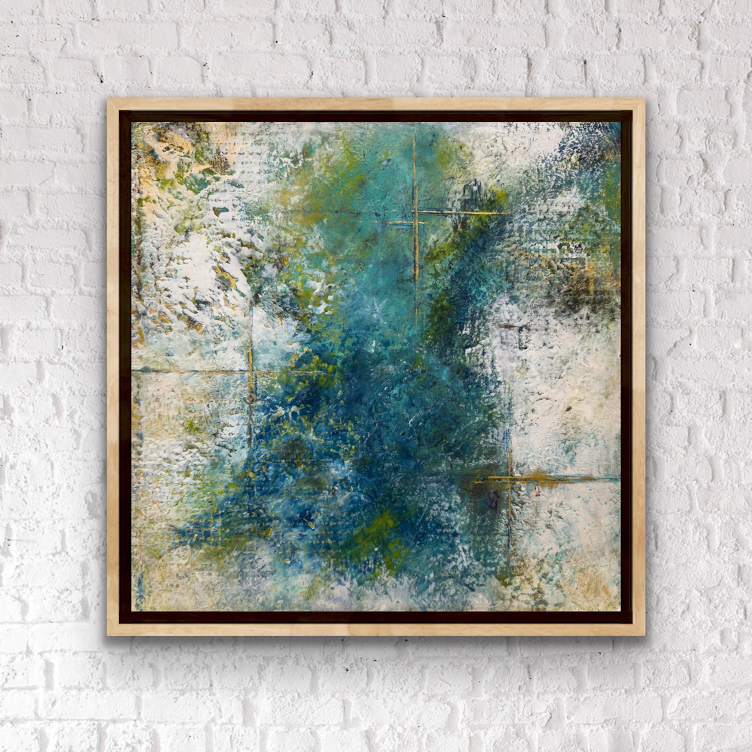 Star Kissed:  12" x 12" | Canvas Panel (frame representational) | $89