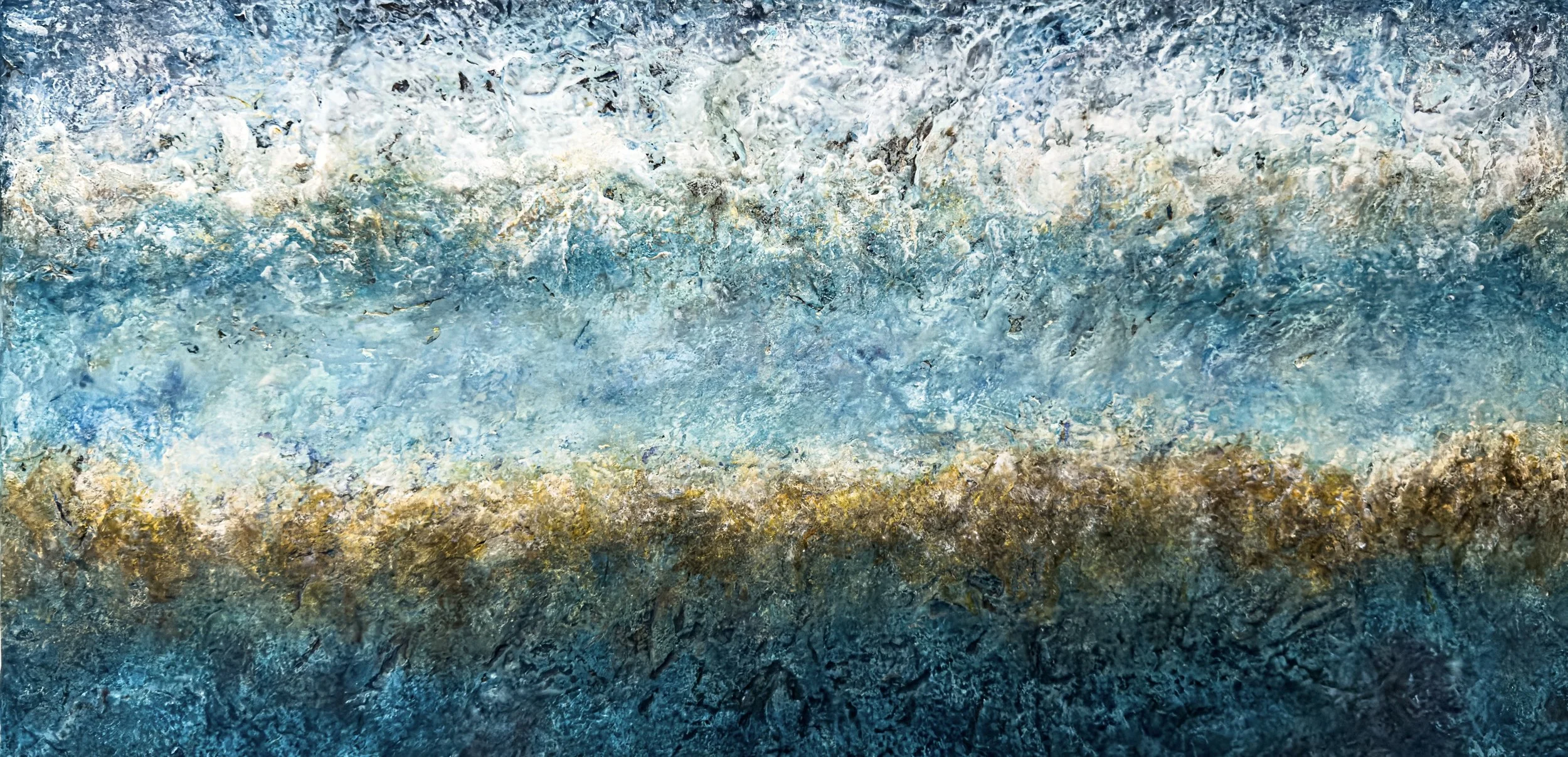 *SOLD* Punta Sur | 24" x 18" x 1.5" | Texture rich | $435