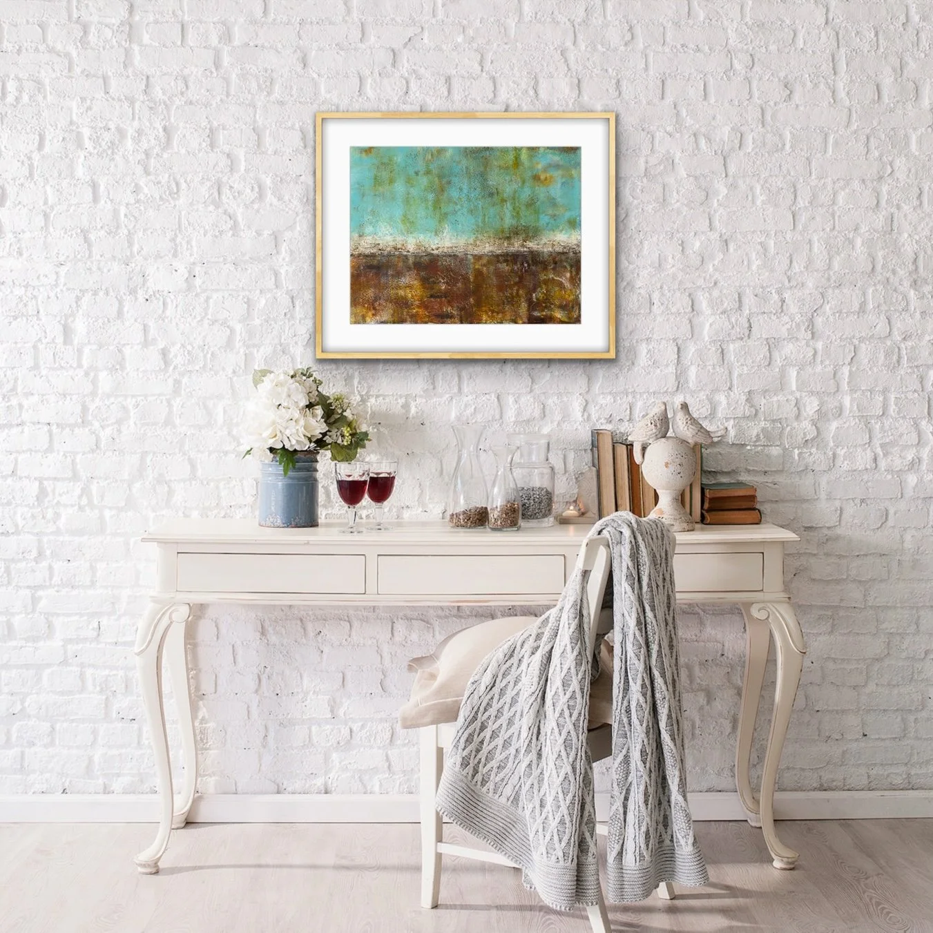 Oasis | 21” x 17” | Arches Oil Paper, Mat + Frame | $375