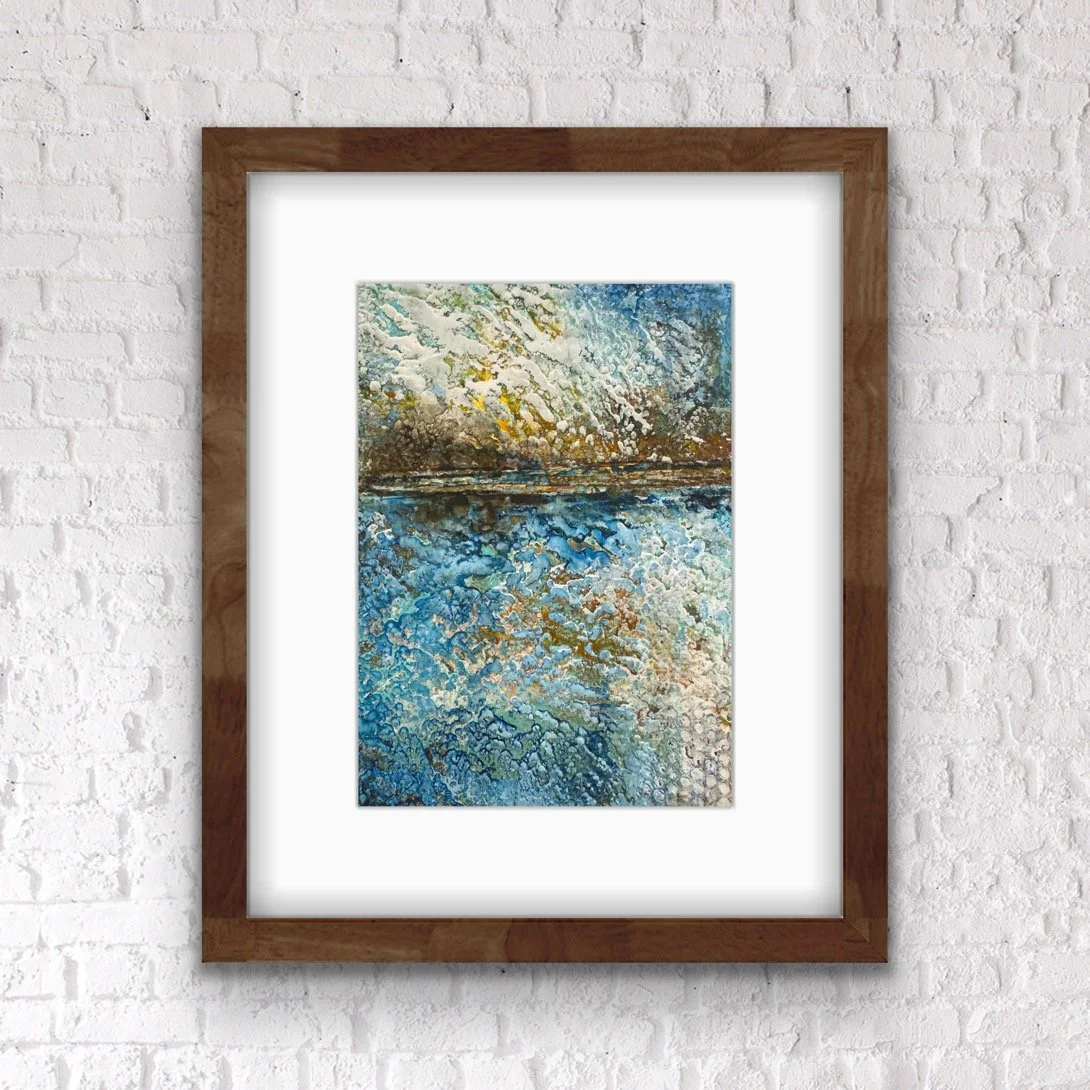 Pacific:  8" x 10", Mat + Frame | $114