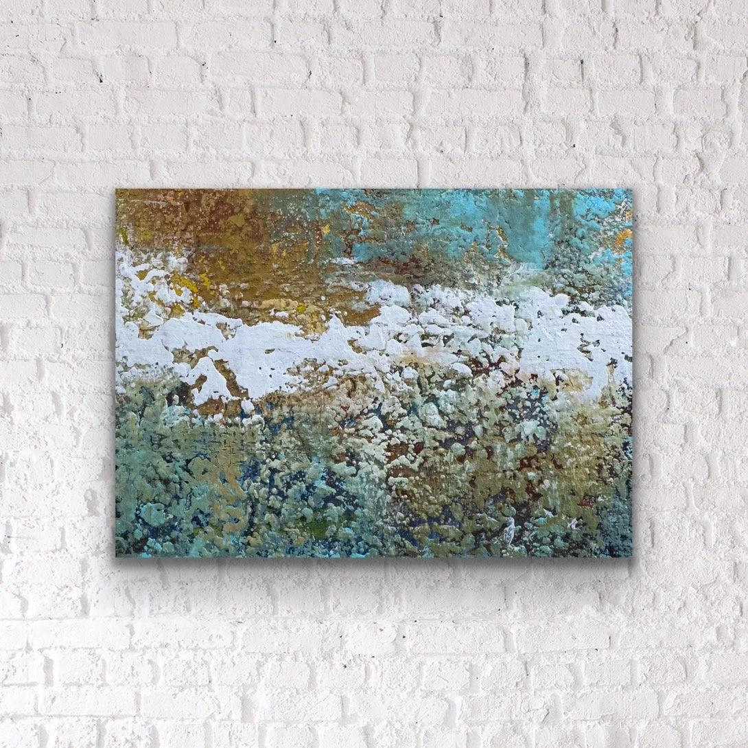 Edge of the World I:  7" x 5", Cradle Panel, .75" deep Painted Edges | $59