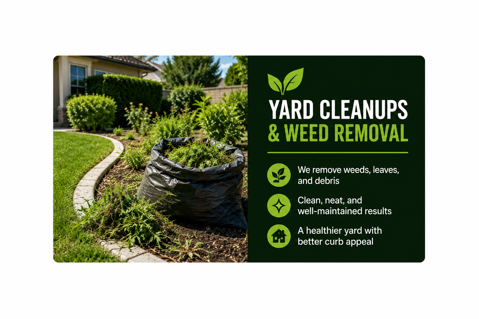 Yard cleanups & Weed removal