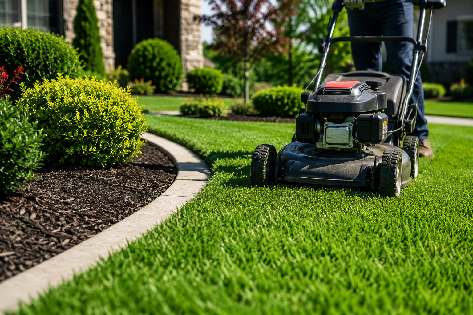 Lawn mowing & edging