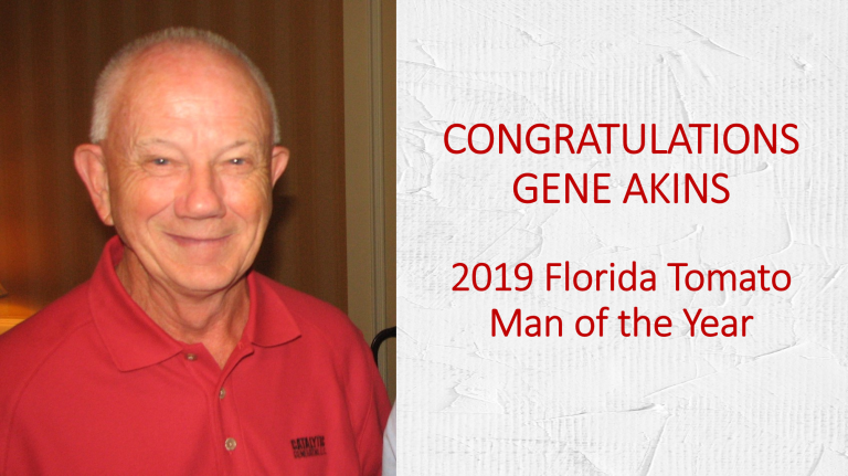 Gene Akins of Catalytic Generators Awarded Florida Tomato Man of the Year