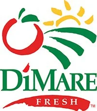 DiMare Fresh logo with stylized fruit and sun design.