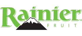 Rainier Fruit logo with mountain graphic