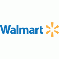 Walmart logo with blue text and yellow spark symbol.